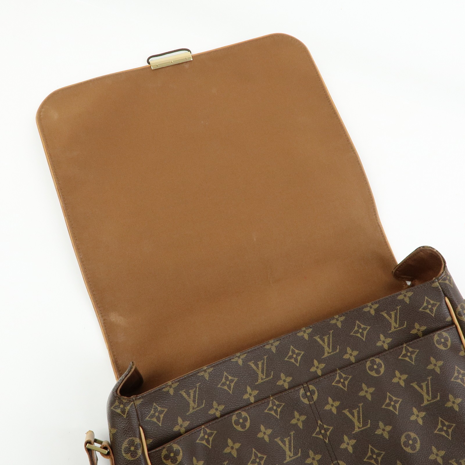 Louis Vuitton Monogram Abbesses Messenger Bag Brown M45257 Authentic Used F/S