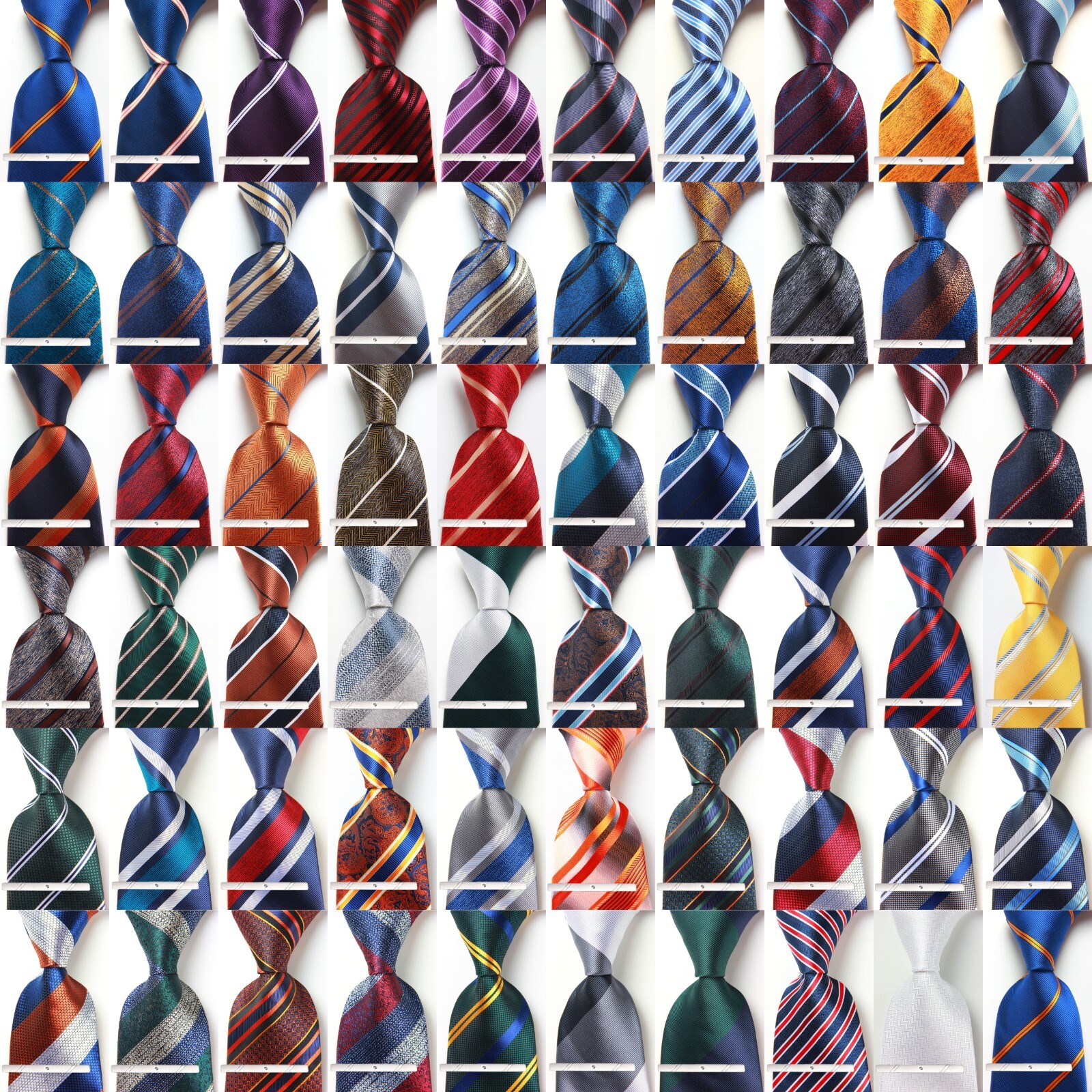 New Classic Styles Tie Striped JACQUARD WOVEN 100% Silk Men’s Necktie Tie