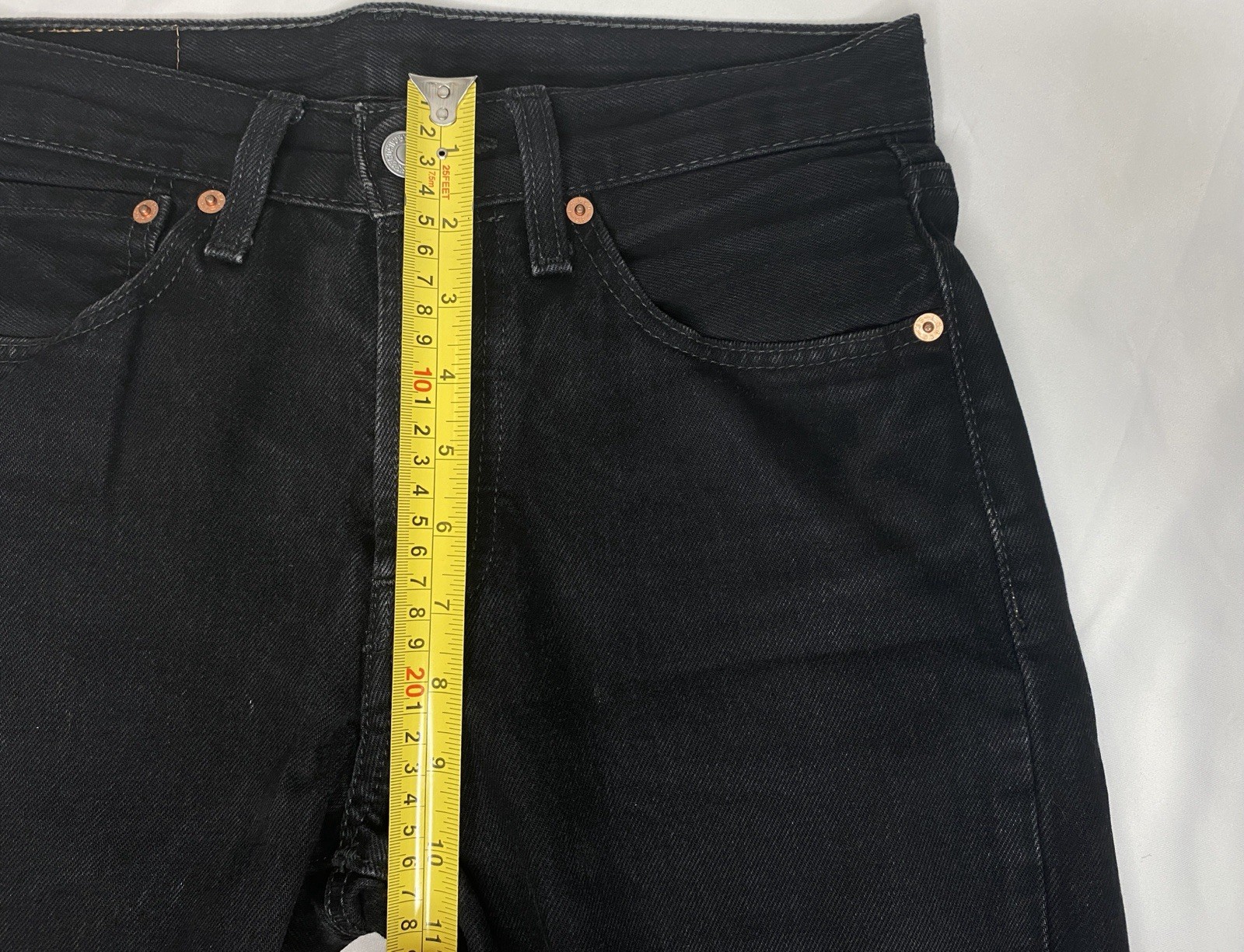 Levis 501 Jeans Mens Size 28×30 Black Original Fit Straight