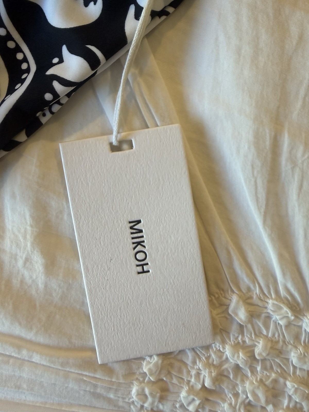 Brand New With Tags Mikoh Black And White Floral Girls Bikini Size XL
