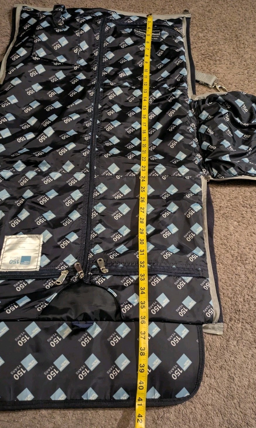 Scarborough & Tweed Goldman Sachs 150 Year Canvas Duffel Garment Bag w/ Dust Bag