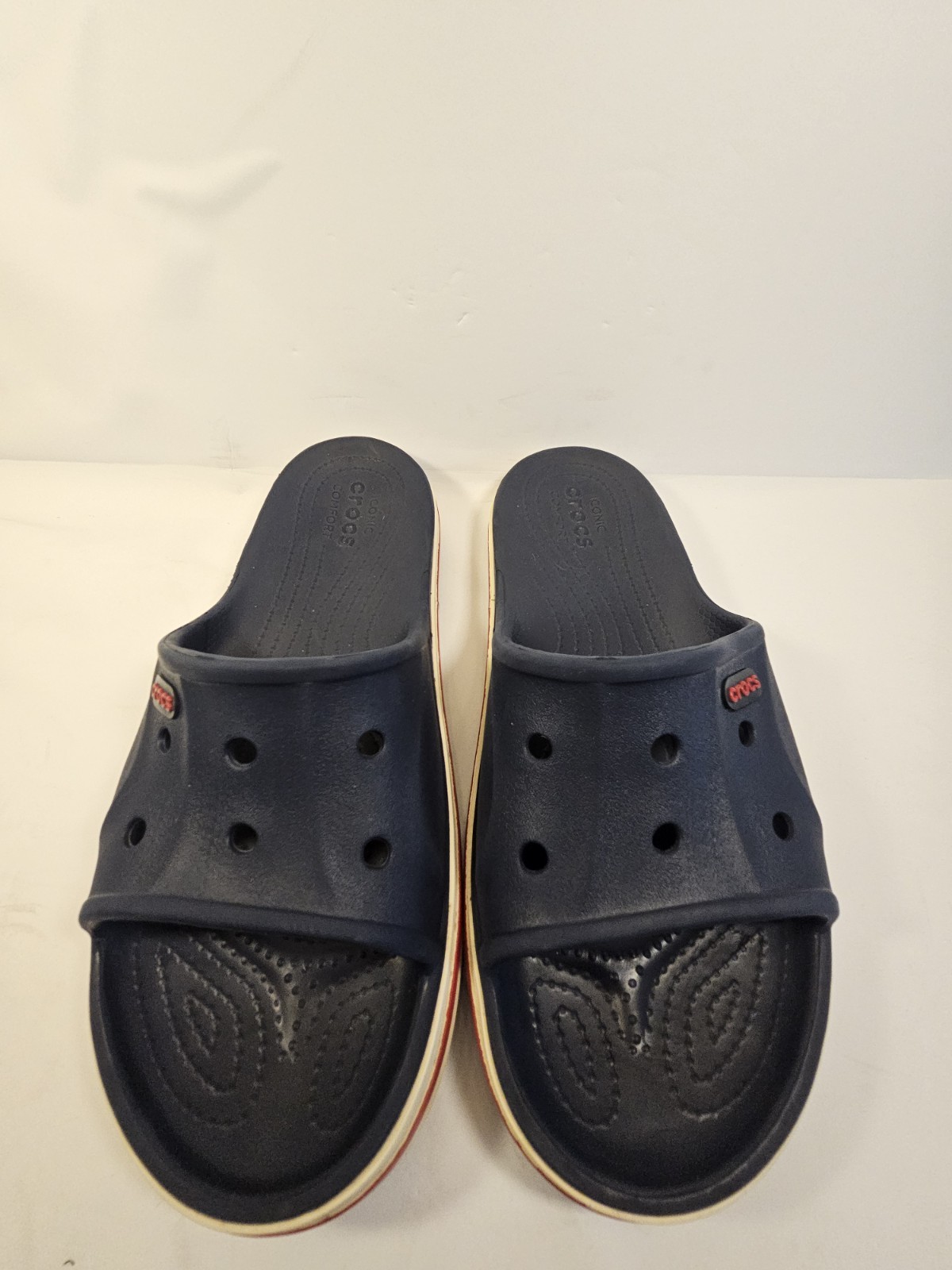 Crocs Unisex Bayaband Slide – Navy/Pepper – Men’s 6 Womens 8