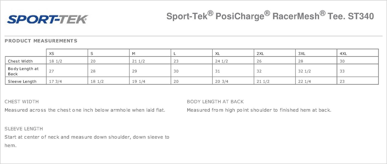 Sport-Tek Men’s Dry-Fit RacerMesh Moisture Wicking T-Shirt M-ST340