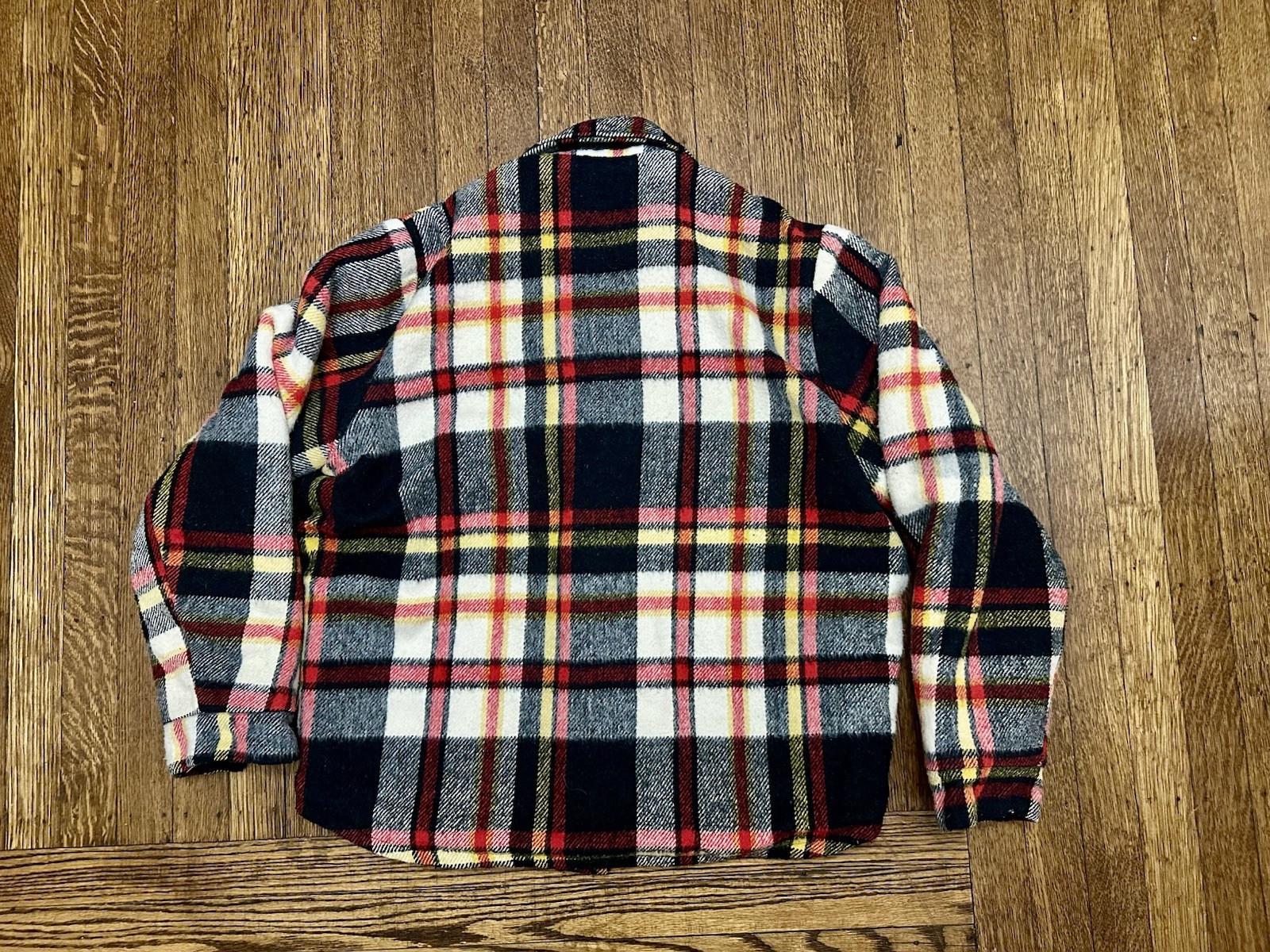 Vintage Quality-Wear Mens Store Outerwear Fleece Flannel Jacket 70s Medium