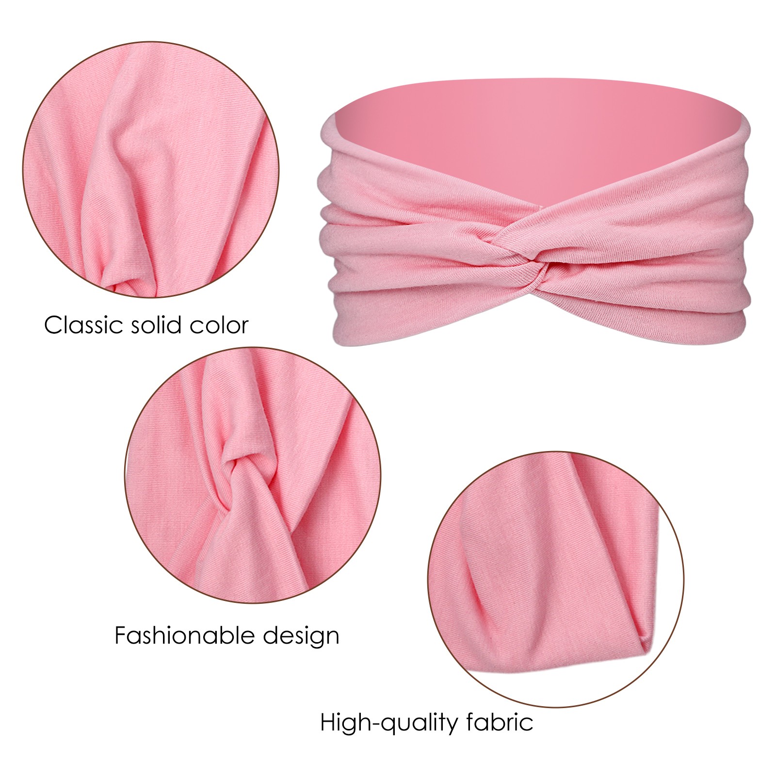 10pcs Women’s Bohemian Wide Elastic Headbands Yoga Running Sports Hairbands