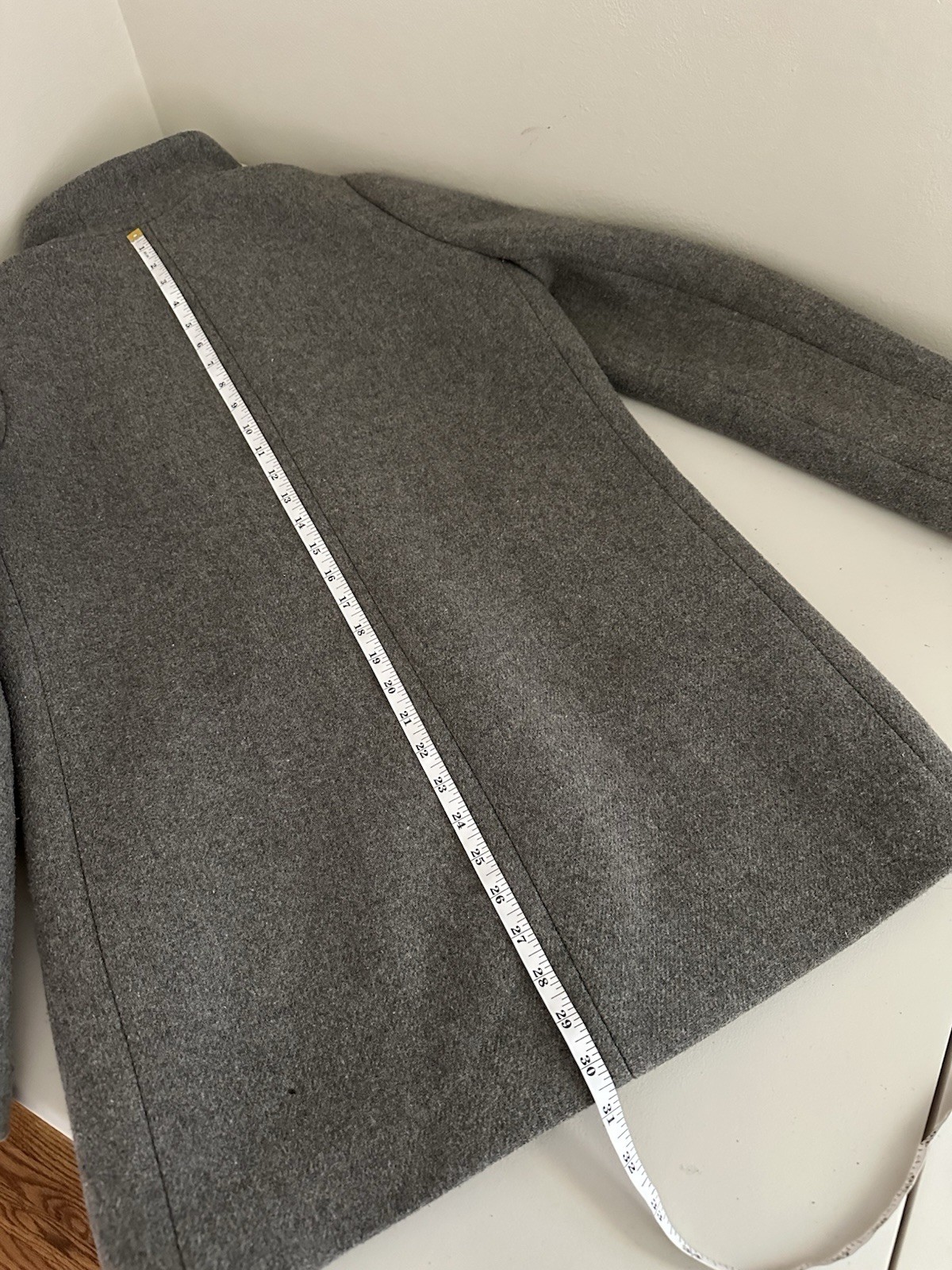 J.Crew Mercantile City Gray Wool Blend Coat Womens Size 6 Funnel Neck Capsule