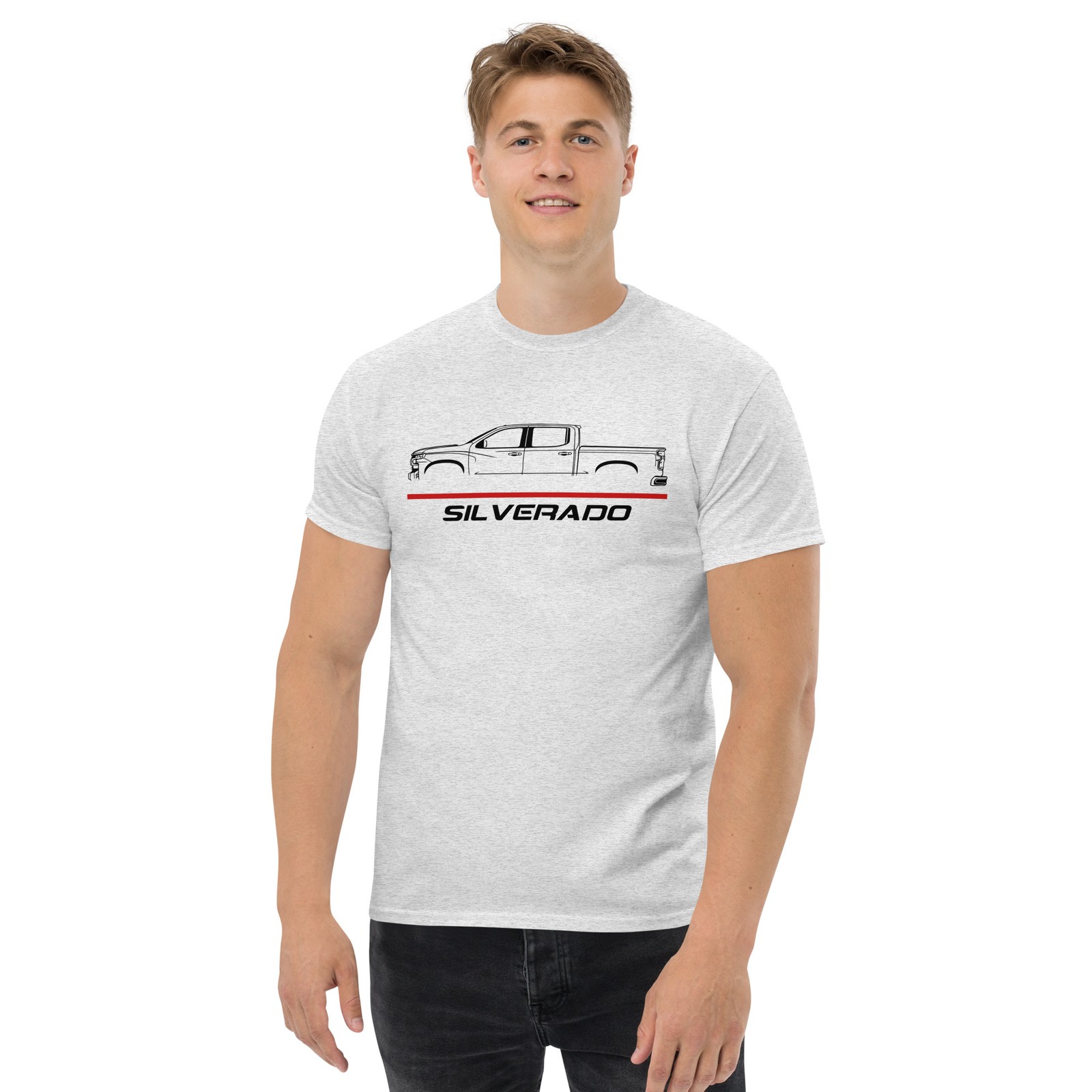 Silverado 2019 Modern Crew Cab Custom Truck Stance Graphic T-Shirt Gift