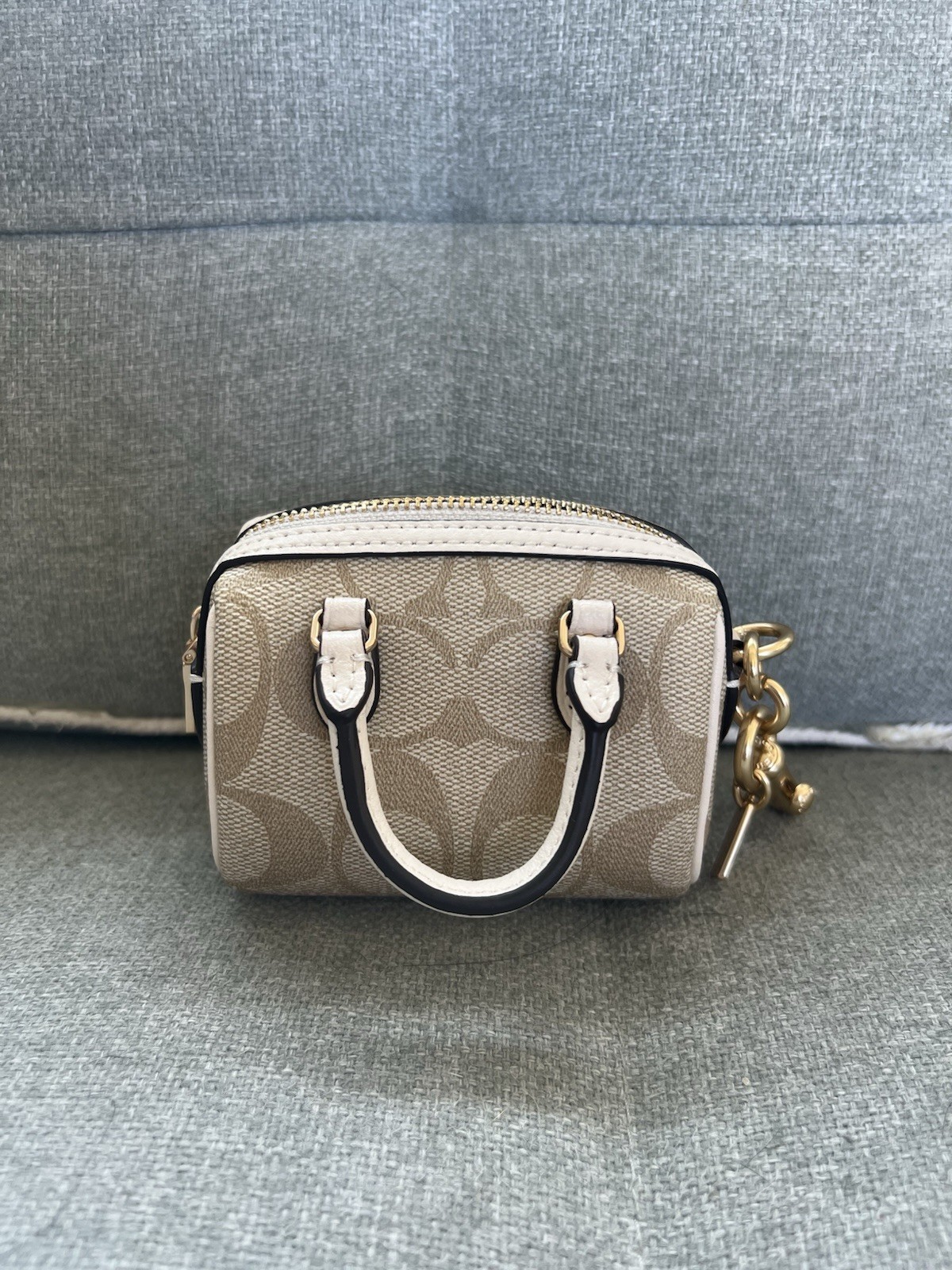 BRAND NEW COACH ROWAN BAG CHARM (Iconic Mini Keychain)