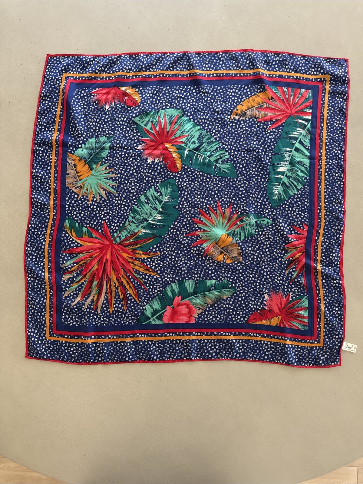 Vera 100% Silk Scarf 29”x29”