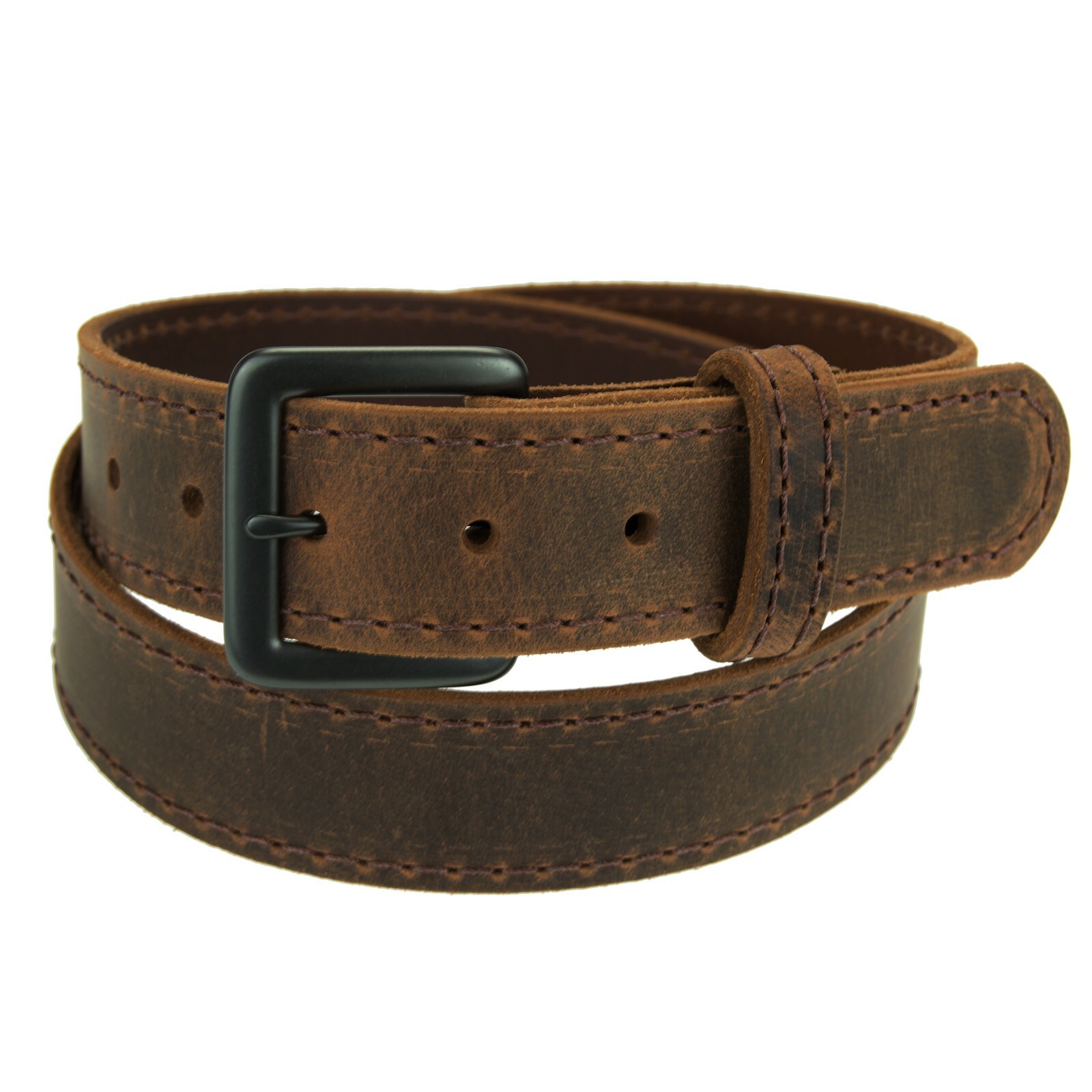 Men’s Belt_1 1/2″ Buffalo Leather_1550 Buckle_Amish Handmade