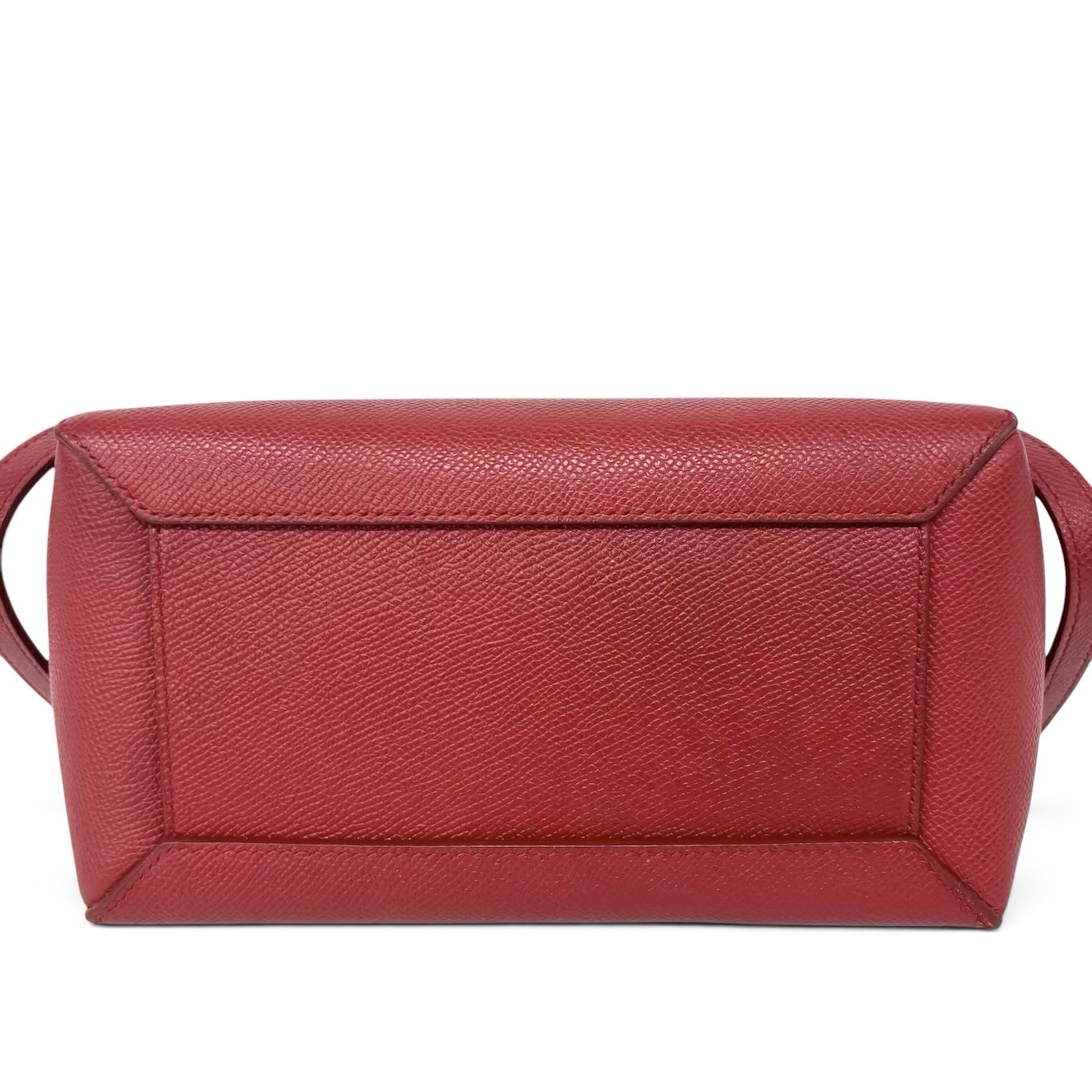 Celine Belt Bag Micro Red Grained Leather Hand Bag 189153 Women
