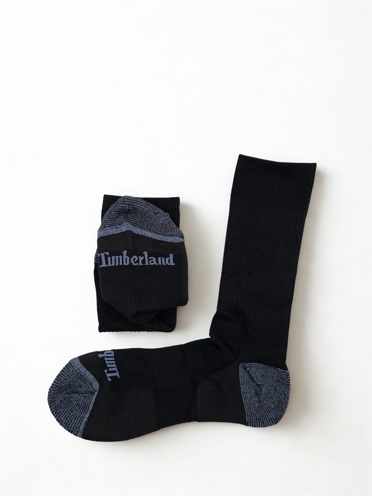 Timberland Unisex Cushioned Crew Socks 4 Pairs – Wool Blend, Thermal Large
