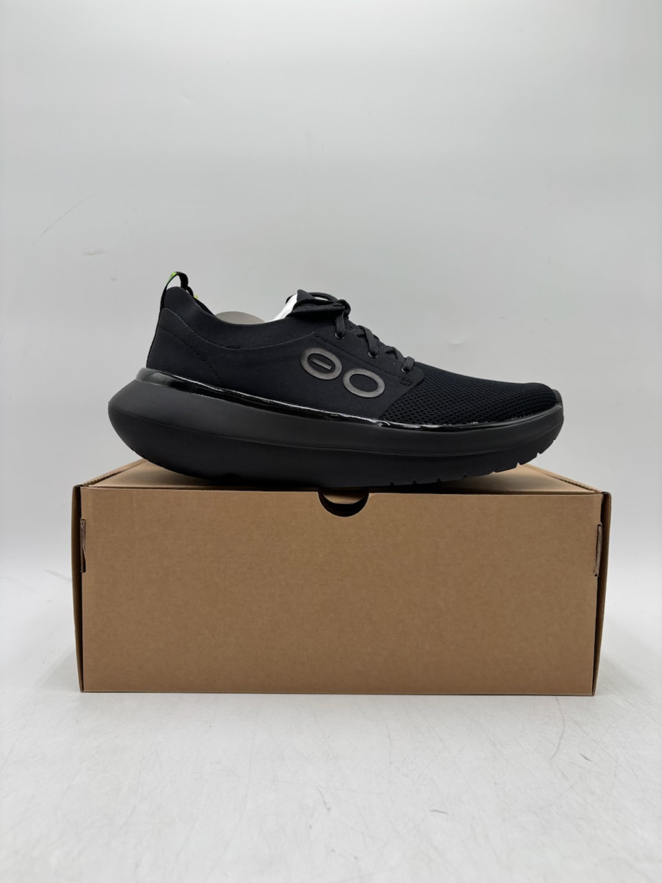 Oofos OOMY STRIDE 5087 Men’s NEW Lace-Up Shoe Black Multiple Sizes