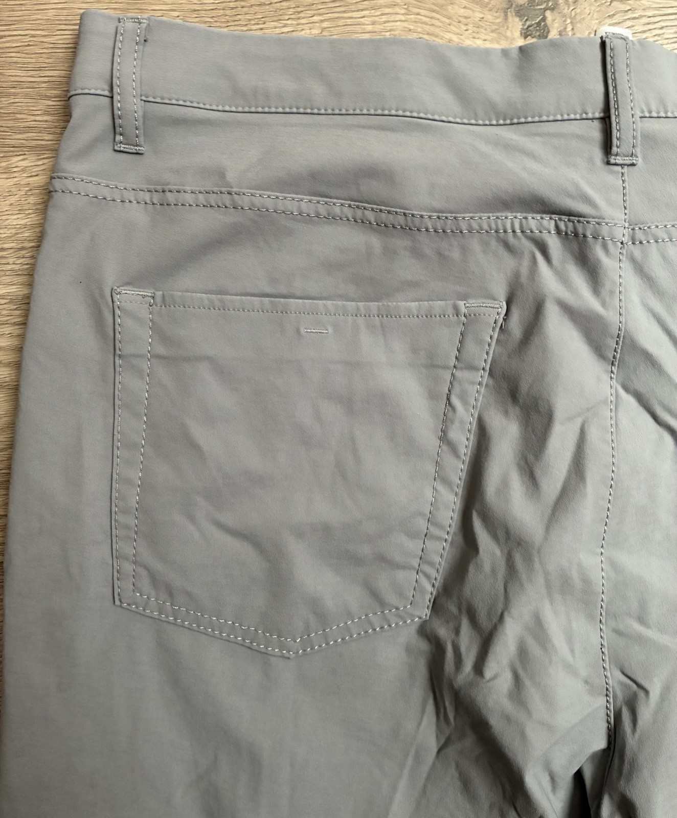 Adidas Go to 5 Pocket Pants Men’s 35×30 Gray Tapered Fit Stretch Golf Chino