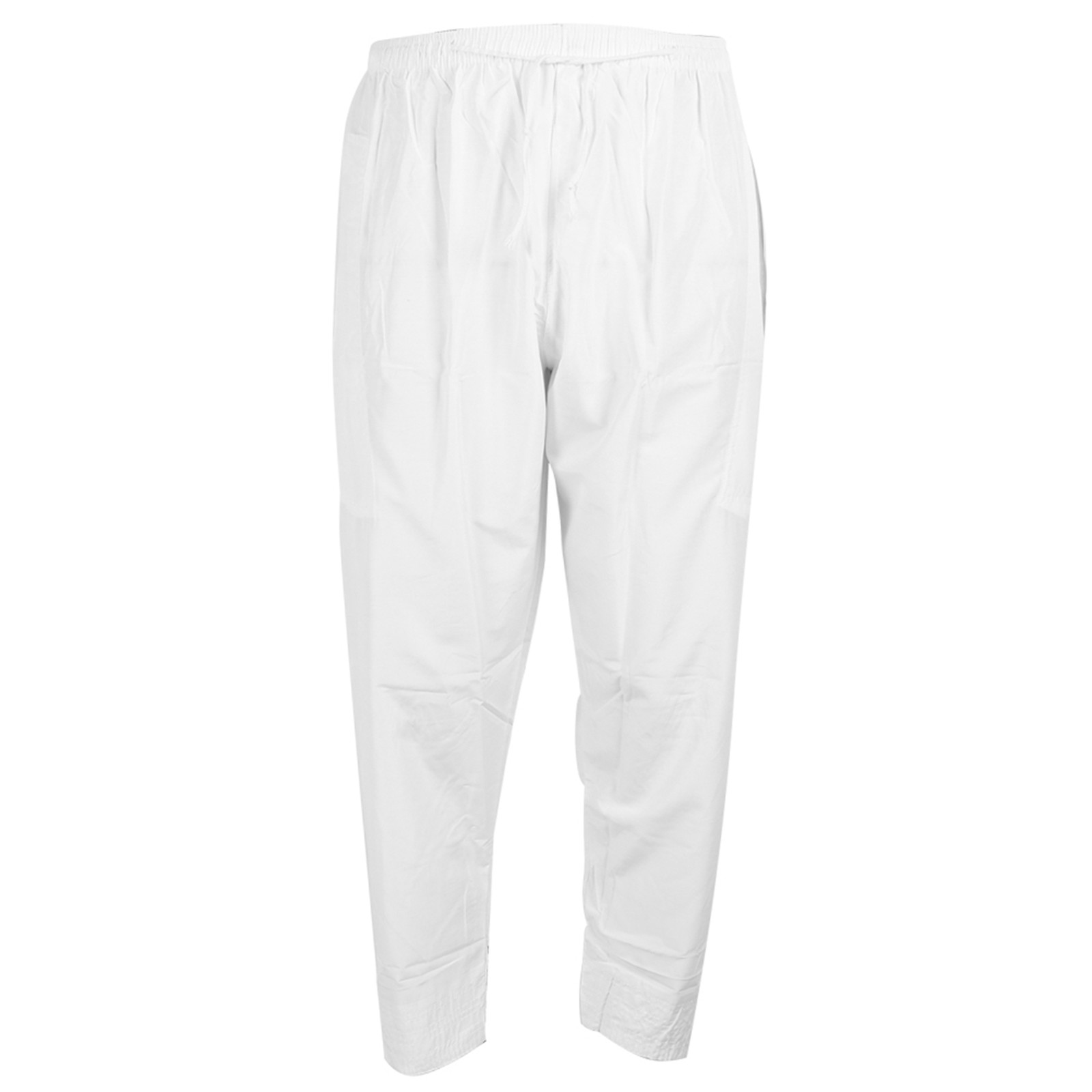 Men Muslim Pants Polyester Cotton LooseStyle With Waist Elastic Band Afghan