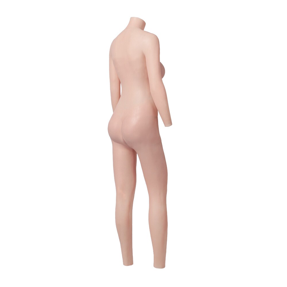 C Cup Silicone Breast Forms Fake Vaginas Body Suit With Arms For Crossdresser