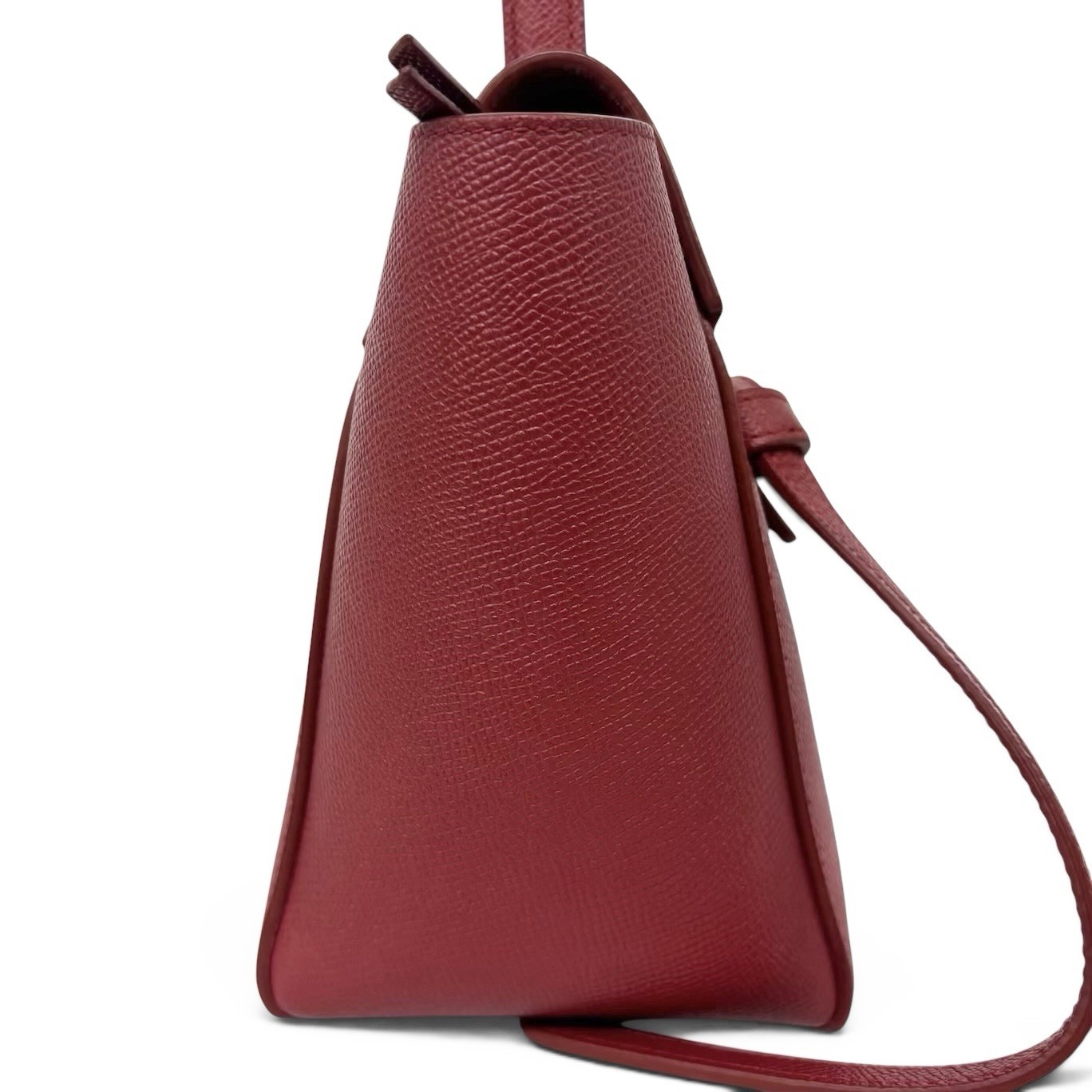 Celine Belt Bag Micro Red Grained Leather Hand Bag 189153 Women