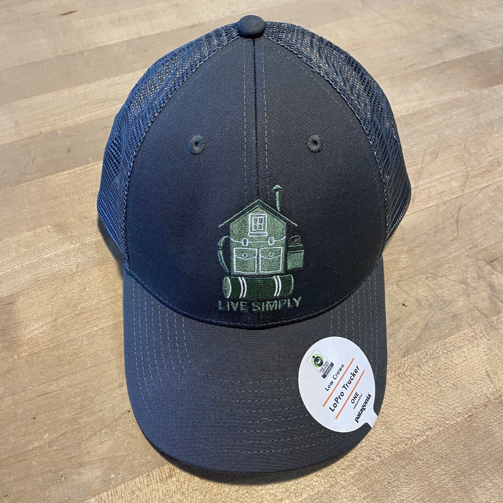 Patagonia Live Simply Home Lopro Trucker Hat – New With Tags – Forge Grey – 2019
