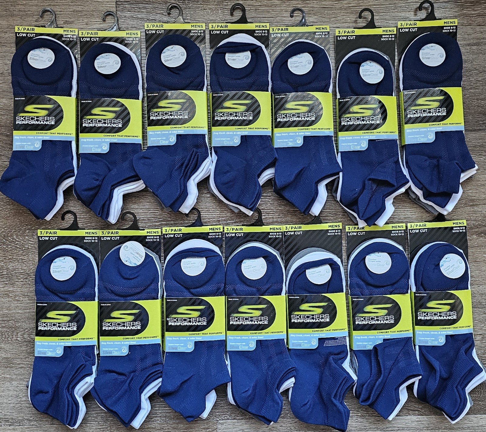 Skechers Performance Men’s 3 Pack Low Cut Socks.