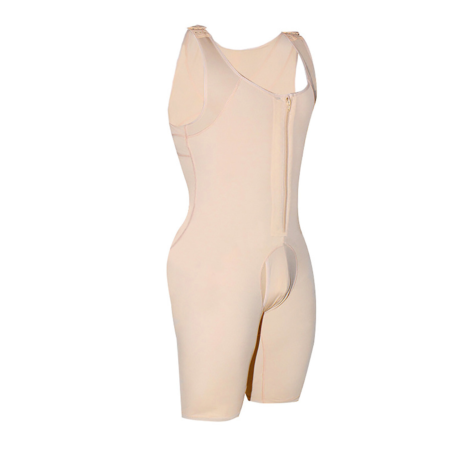 Mens Shapewear Bodysuit Compression Tummy Control Full Body Shaper Slimming Suit