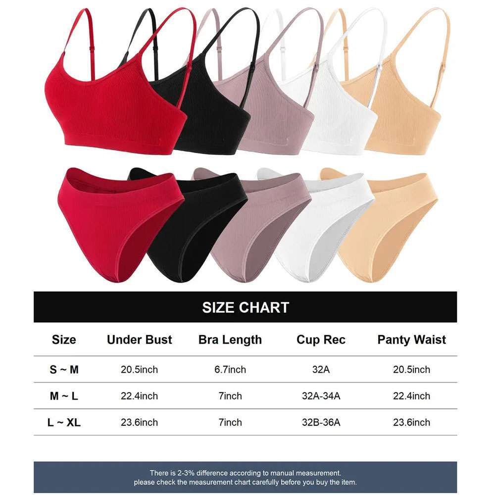 Women Underwear Bra And Panties Set Lingerie Thong Push Up Bralette Sport Bra