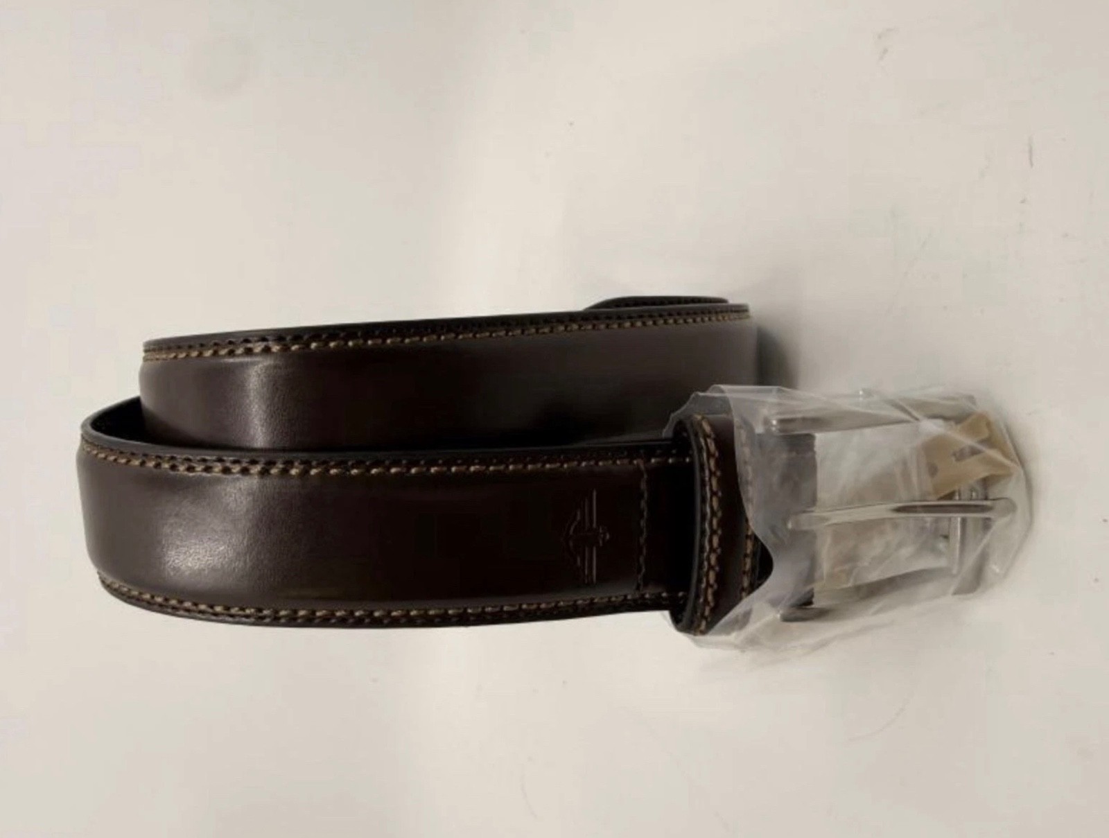 Men’s Genuine Leather Belt Brown Dockers Dress Casual Work Belt Sizes 34-42 NWT