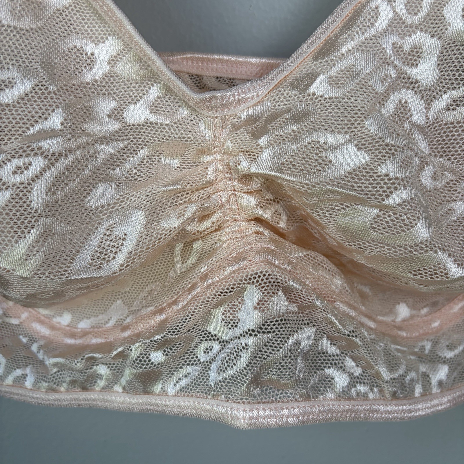 NEW- Ruby Ribbon Allure Sheer Demiette Bra Womens Shell Size 32 Lace Cheetah