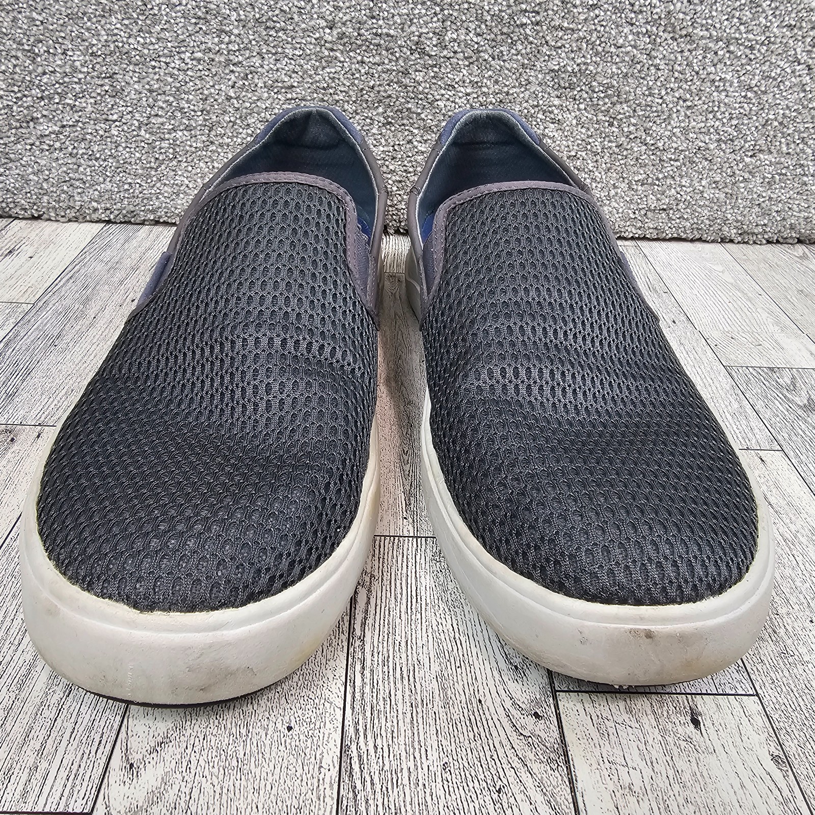 Olukai Lae’Ahi Sneakers Gray Mesh Shoes Slip On Casual Loafers Men’s Size 10