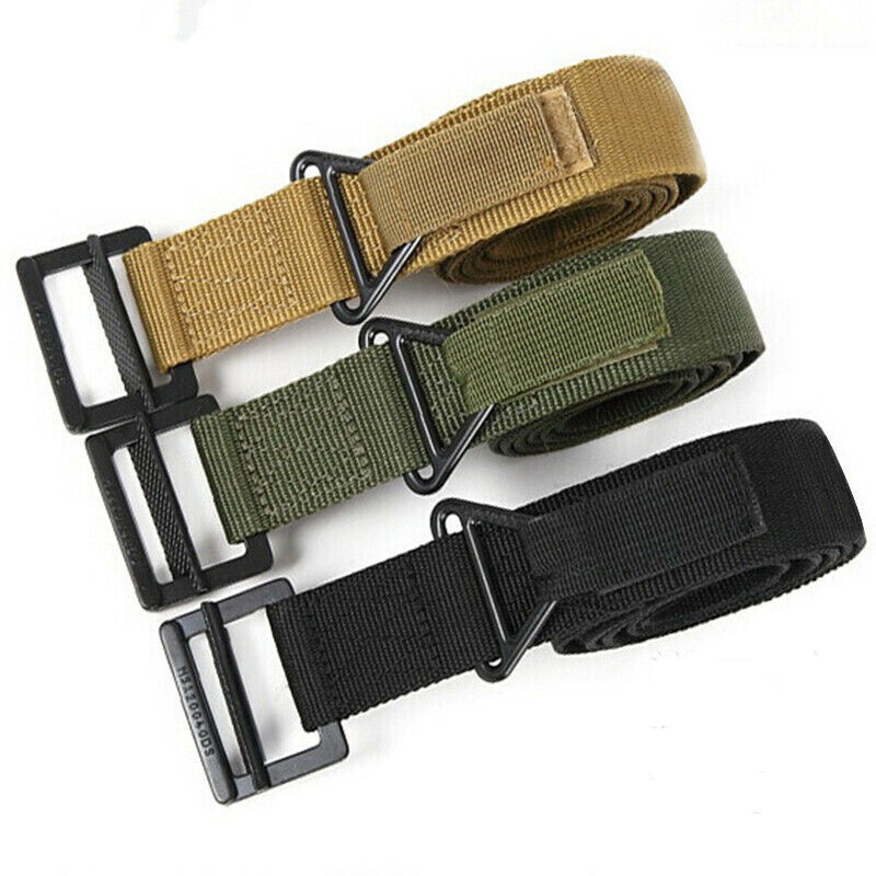 Adjustable Nylon Waistband Outdoor Combat Rescue Rigger Military Tactical Belt