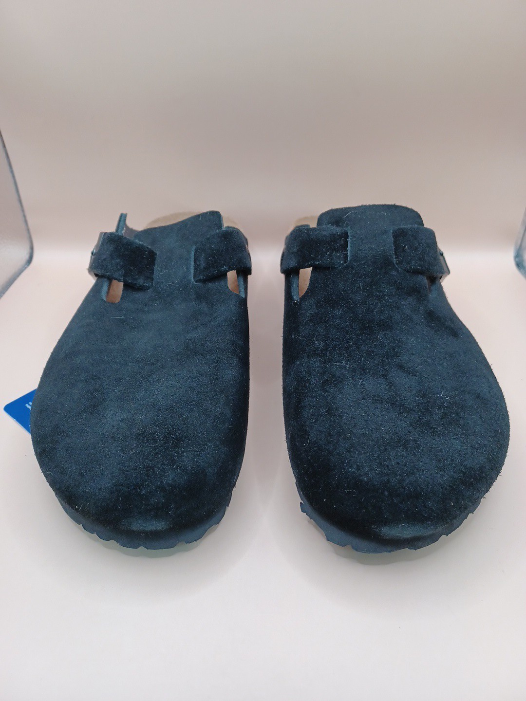 Birkenstock Boston Clog-Black Suede Size W:8 M:6 US
