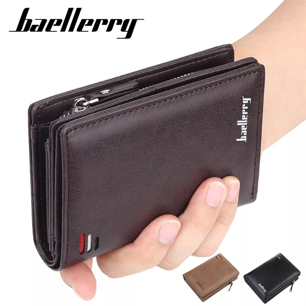 Mens RFID Blocking Leather Wallet Credit Card ID Holder Zipper Purse Waterproof