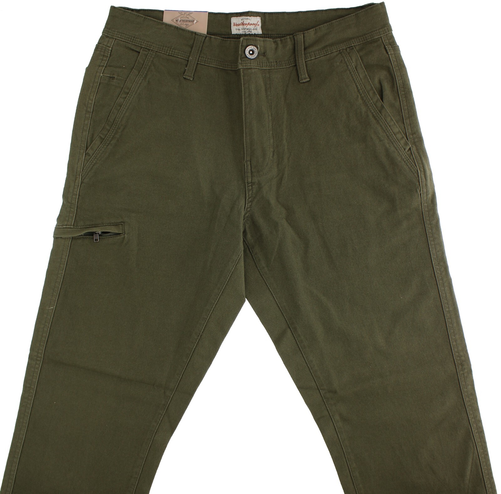 Weatherproof Vintage Flex Utility Pants Mens Relaxed Fit Stretch 5-Pocket Canvas