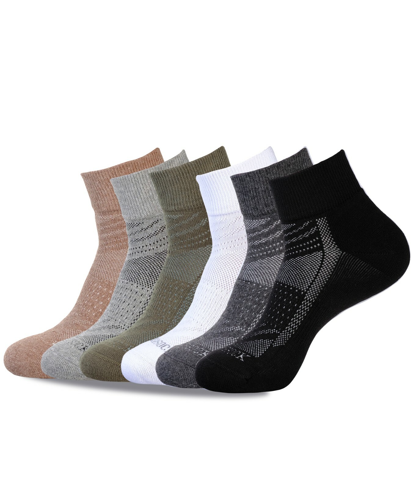 6 PAIR QUARTER CREW SOCKS ANKLE LOW CUT SUPER SOFT CUSHIONED COTTON ALL SIZES