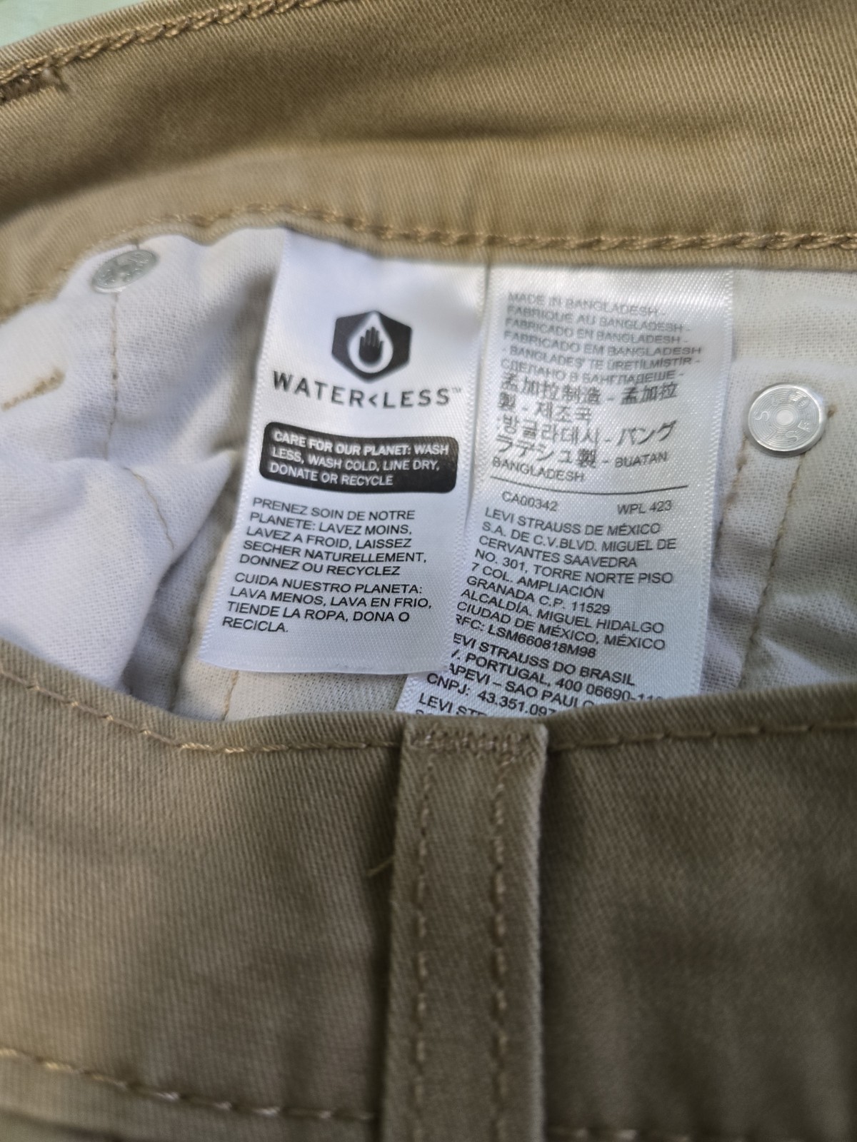 Levi’s 511 Slim Fit Jeans Tan Khaki Stretch Denim All Seasons W30 L30