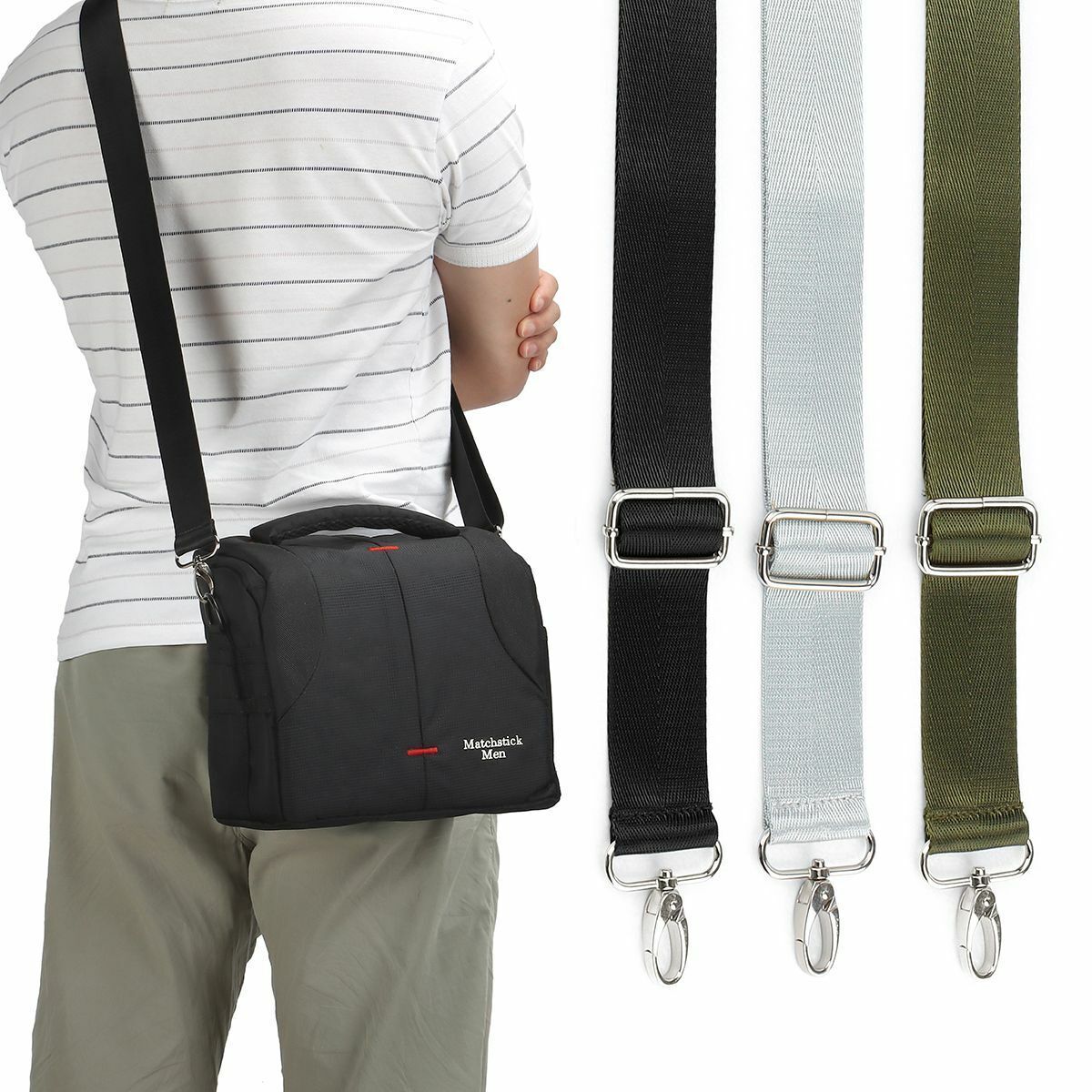 Replacement Bag Shoulder Strap Nylon Adjustable Crossbody Handbag Straps Unisex