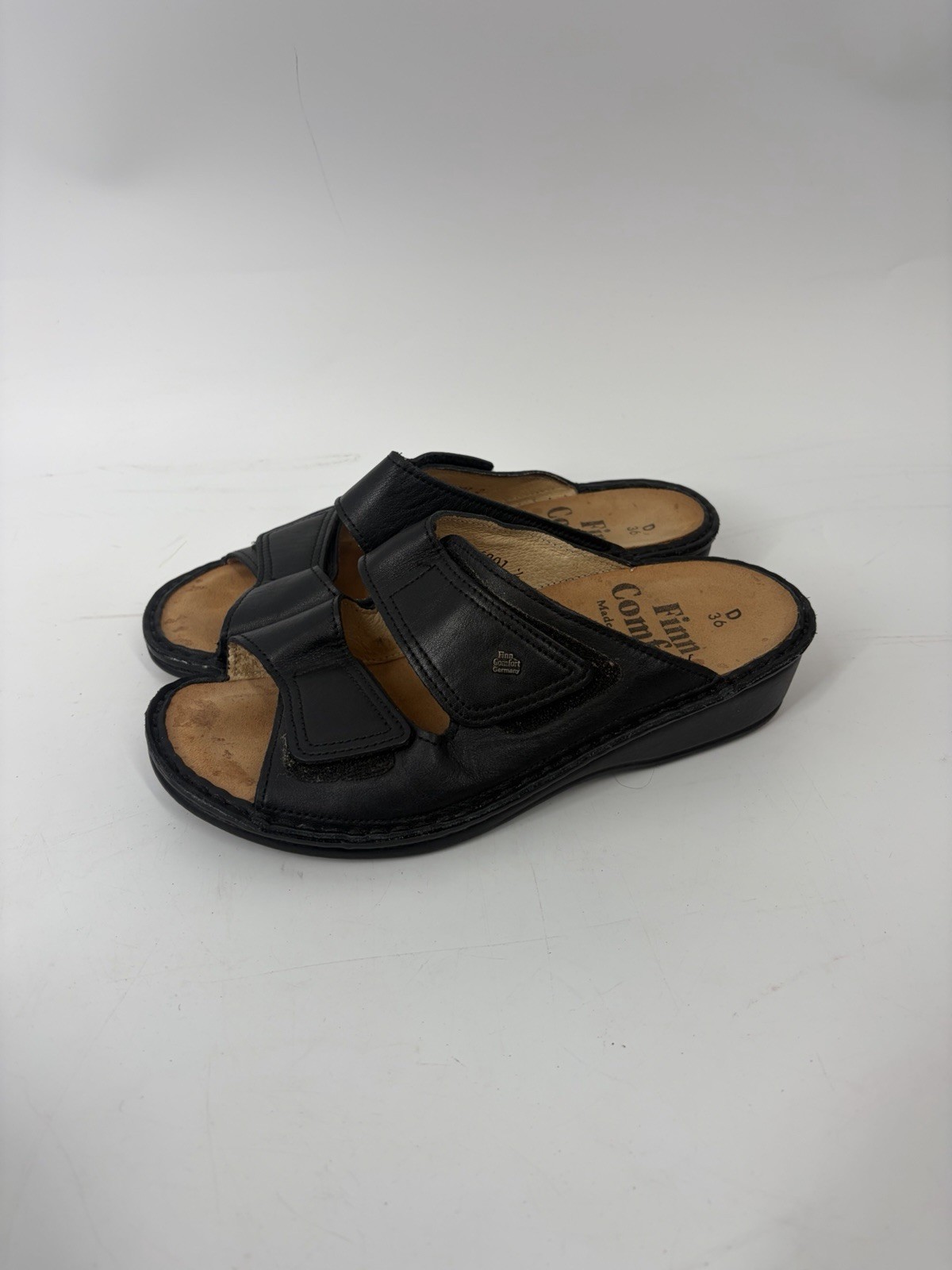 Finn Comfort Women’s Size 36 D US 5.5 Sandal Soft Jamaica Black Made In Germany