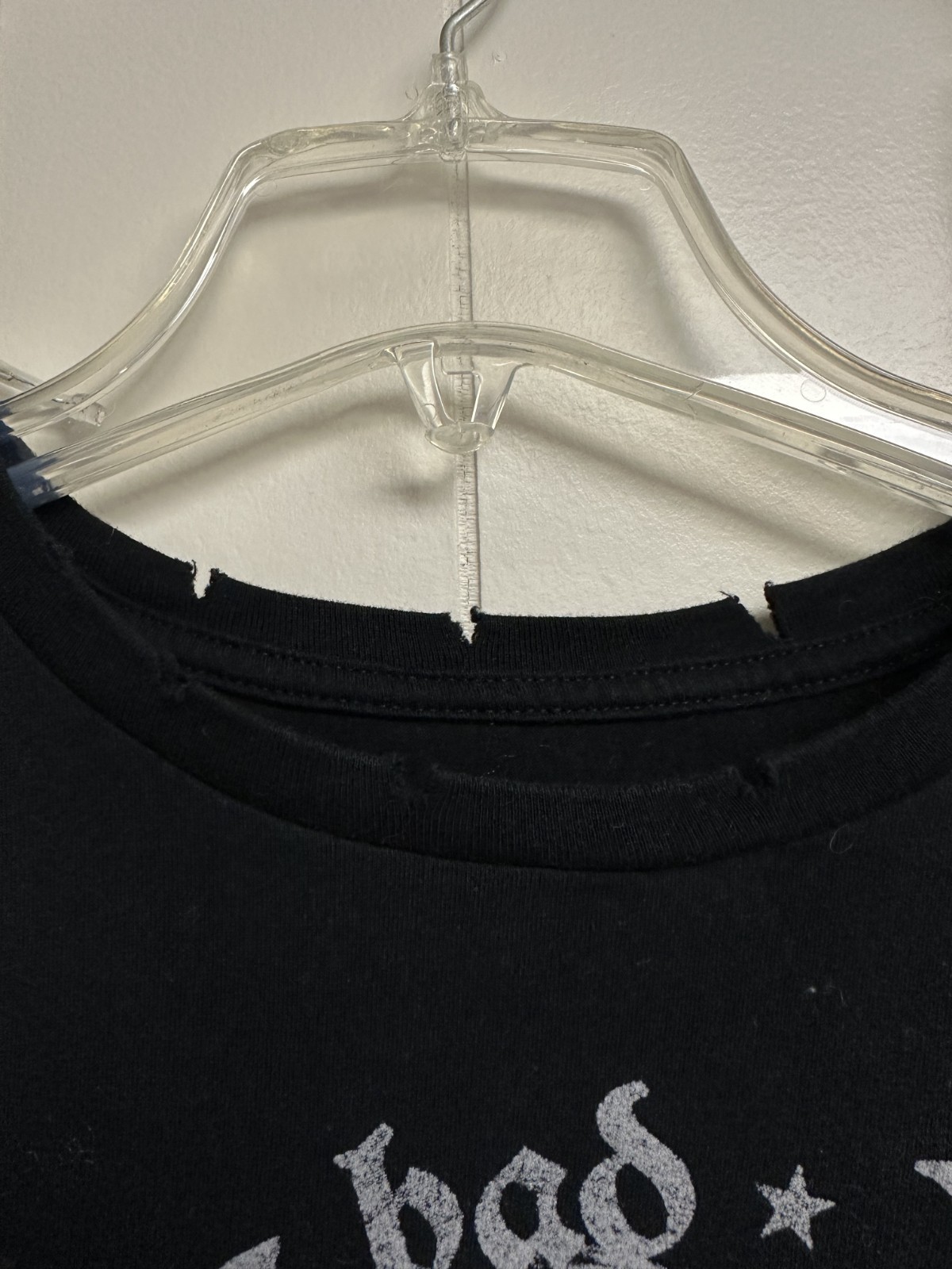 Taylor Swift Official Reputation Theme Distressed Black Tee XL