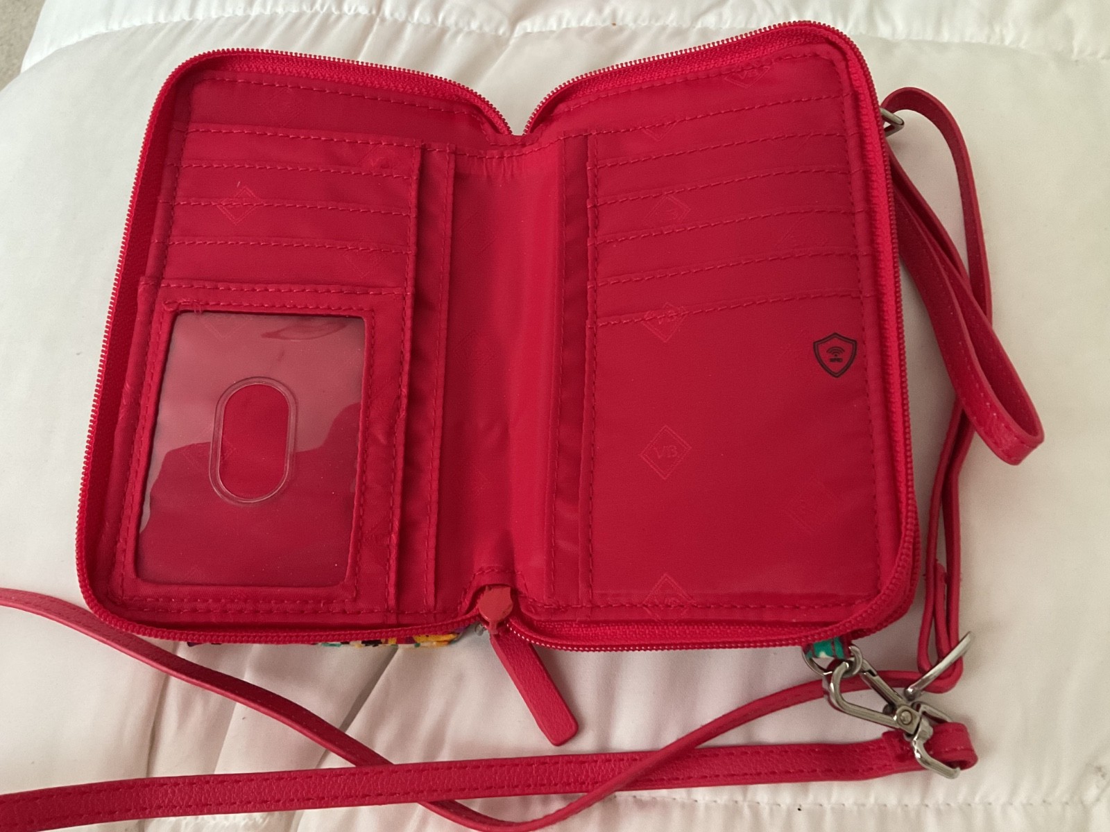 Vera Bradley RFID All In One Crossbody Wallet Purse Rumba Quilted Floral