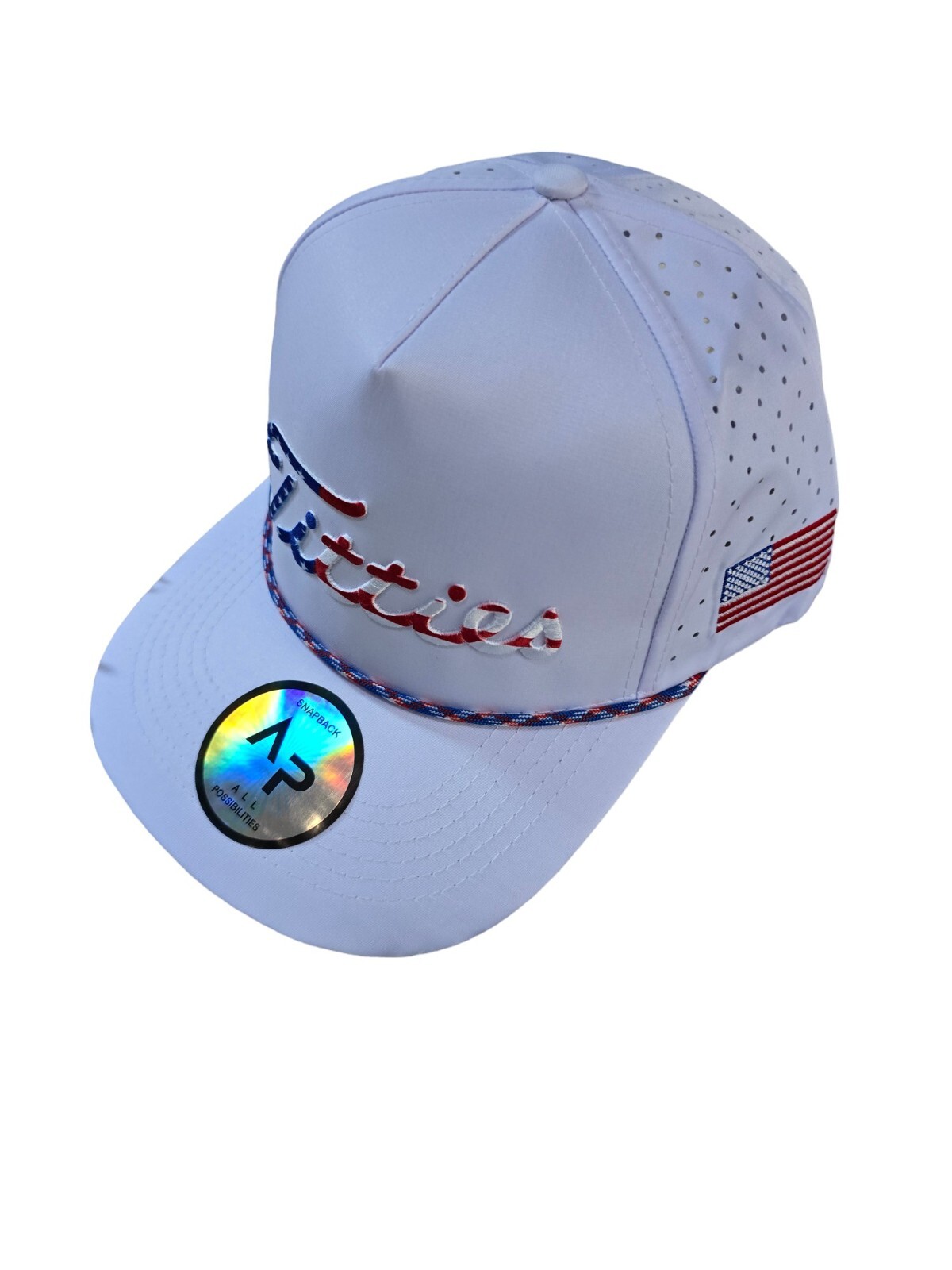 USA Titties Golf Snapback Mesh Trucker Hat Not Titleist Funny Golf Gift NEW