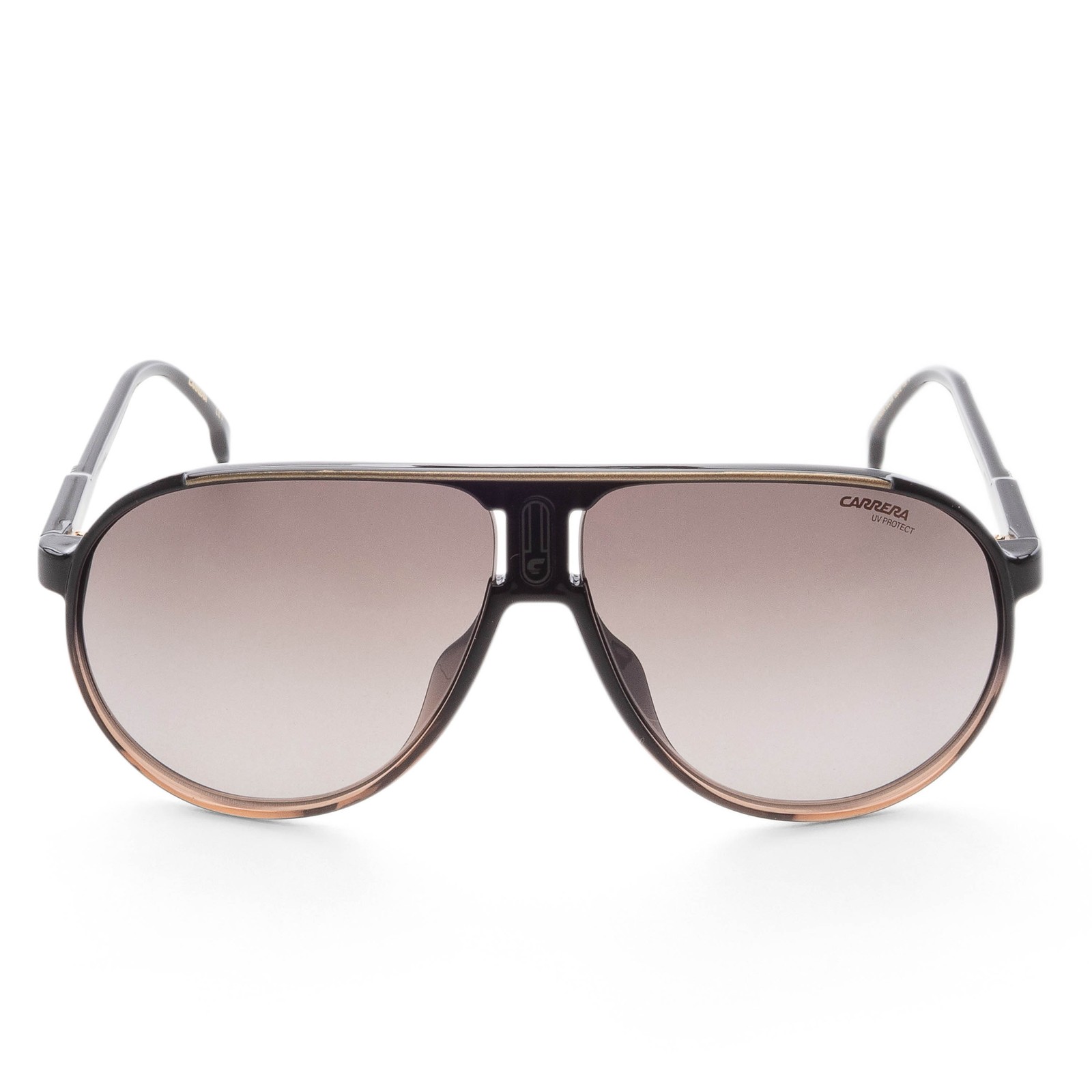 Carrera Unisex Champion 62mm Black Shaded Brown Sunglasses CHAMPION65-N-DCC-HA