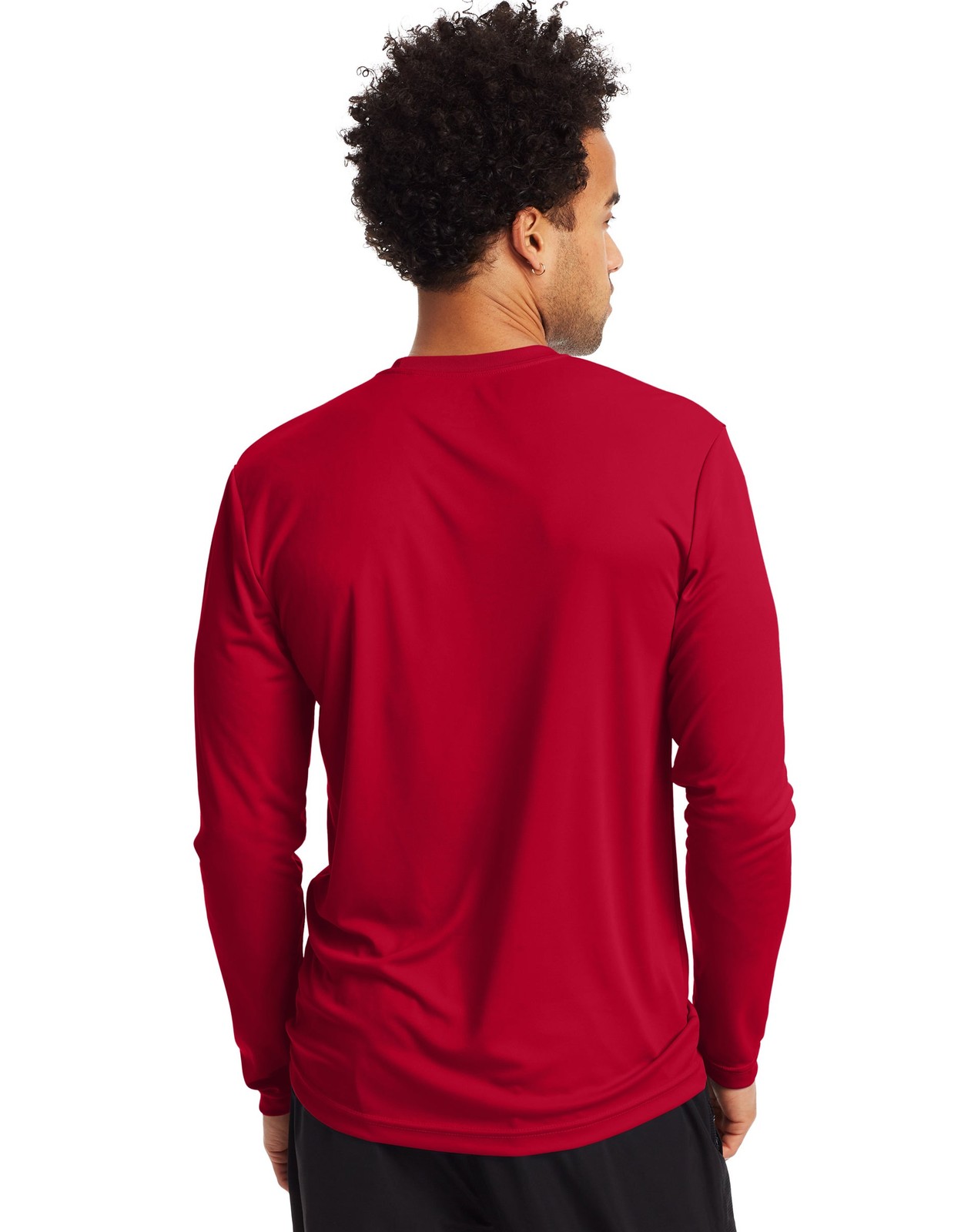 Hanes Long Sleeve Tee 2-Pack T-Shirt Sport Men’s FreshIQ Cool DRI Jersey S-3XL