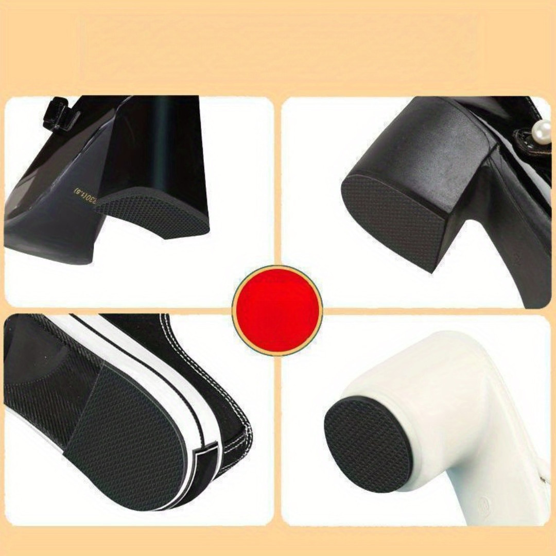 Self-Adhesive EVA Shoe Sole Repair Patch Black Rubber Anti-Slip Protector Pads