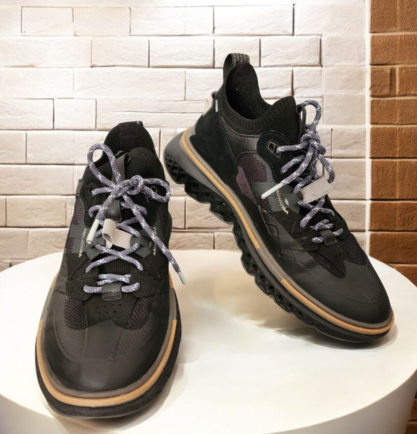 COLE HAAN 5.ZEROGRAND WRK Women’s Shoes 8.5 B Black Dark Pavement Gray Brown