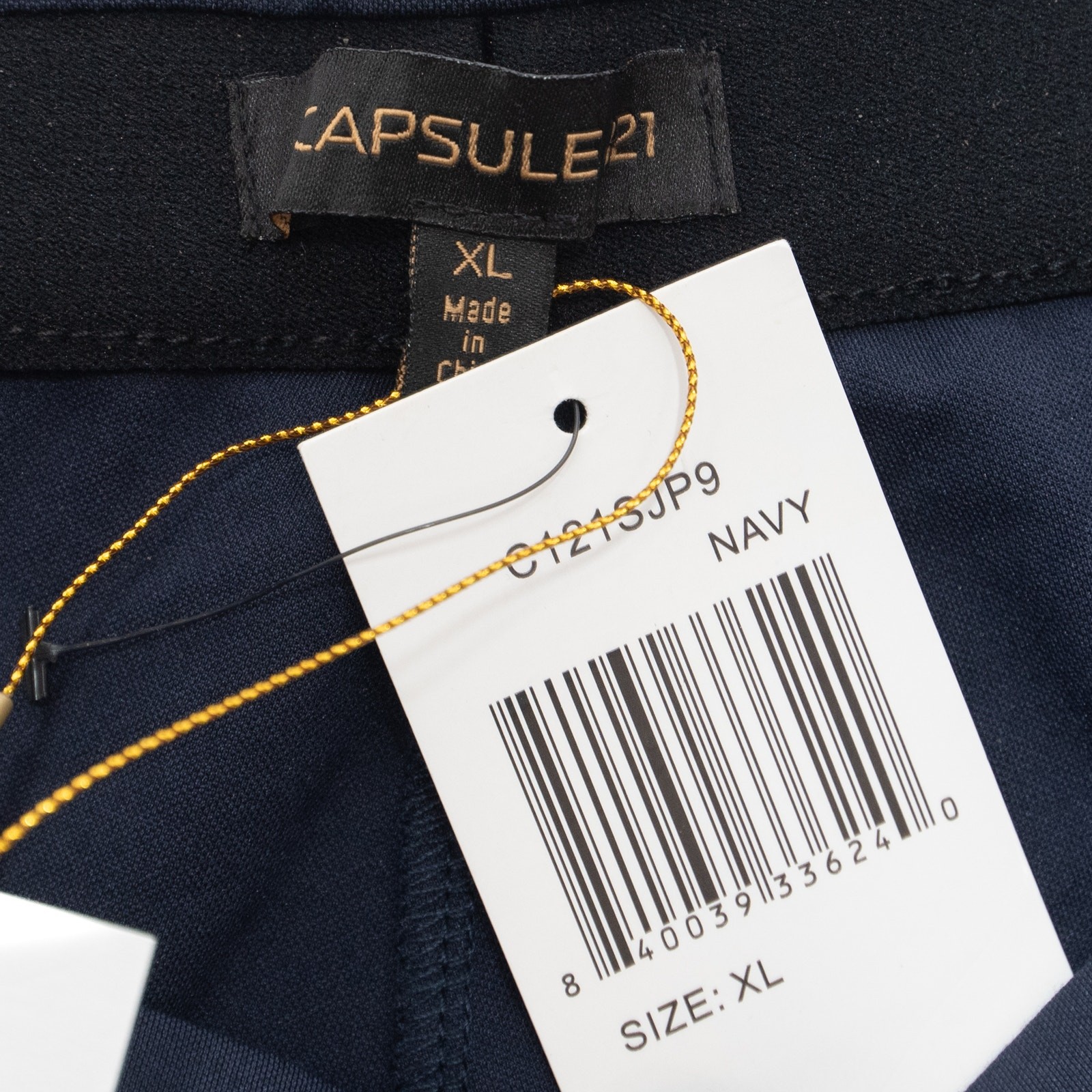 Capsule 121 Navy Blue The Picsces Stretch Pants Size XL