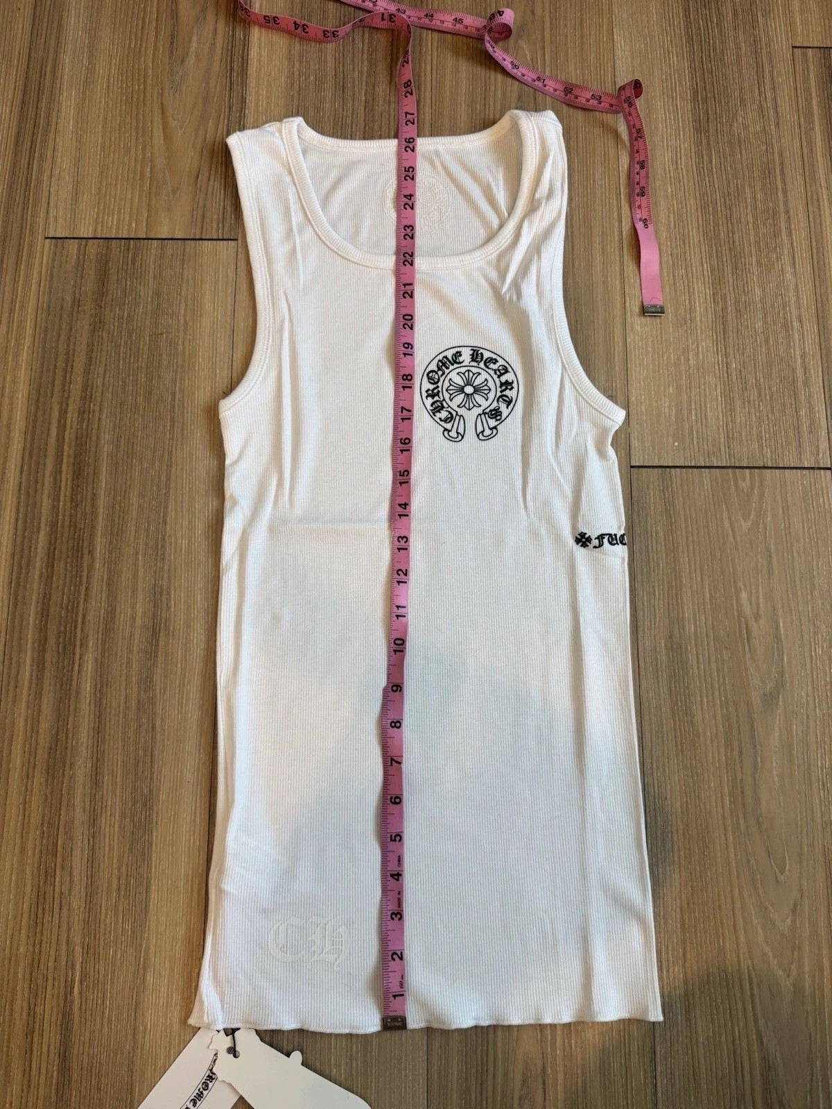 Chrome Hearts White Tank Top Size Small