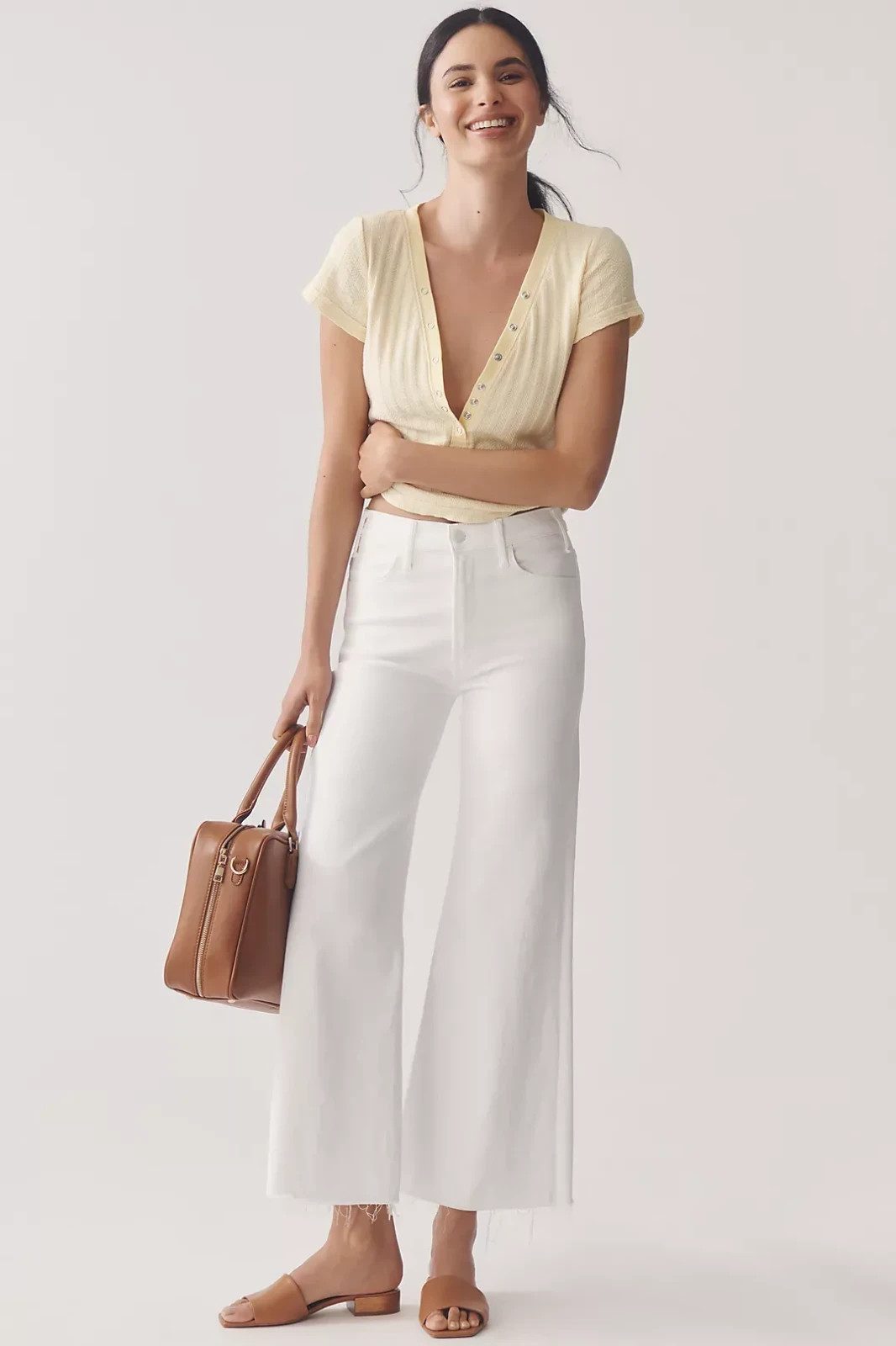 Anthropologie MOTHER The Hustler Roller High-Rise Ankle Jeans