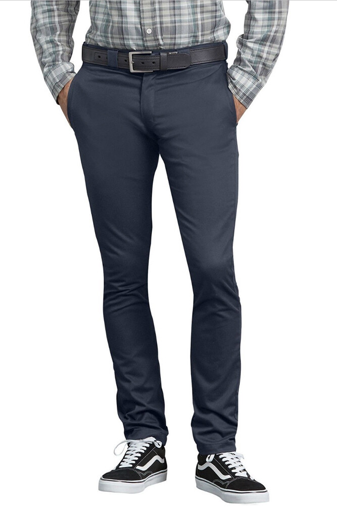 Dickies Men’s WP801 Flex Skinny Fit Straight Leg Twill Work Uniform Pants