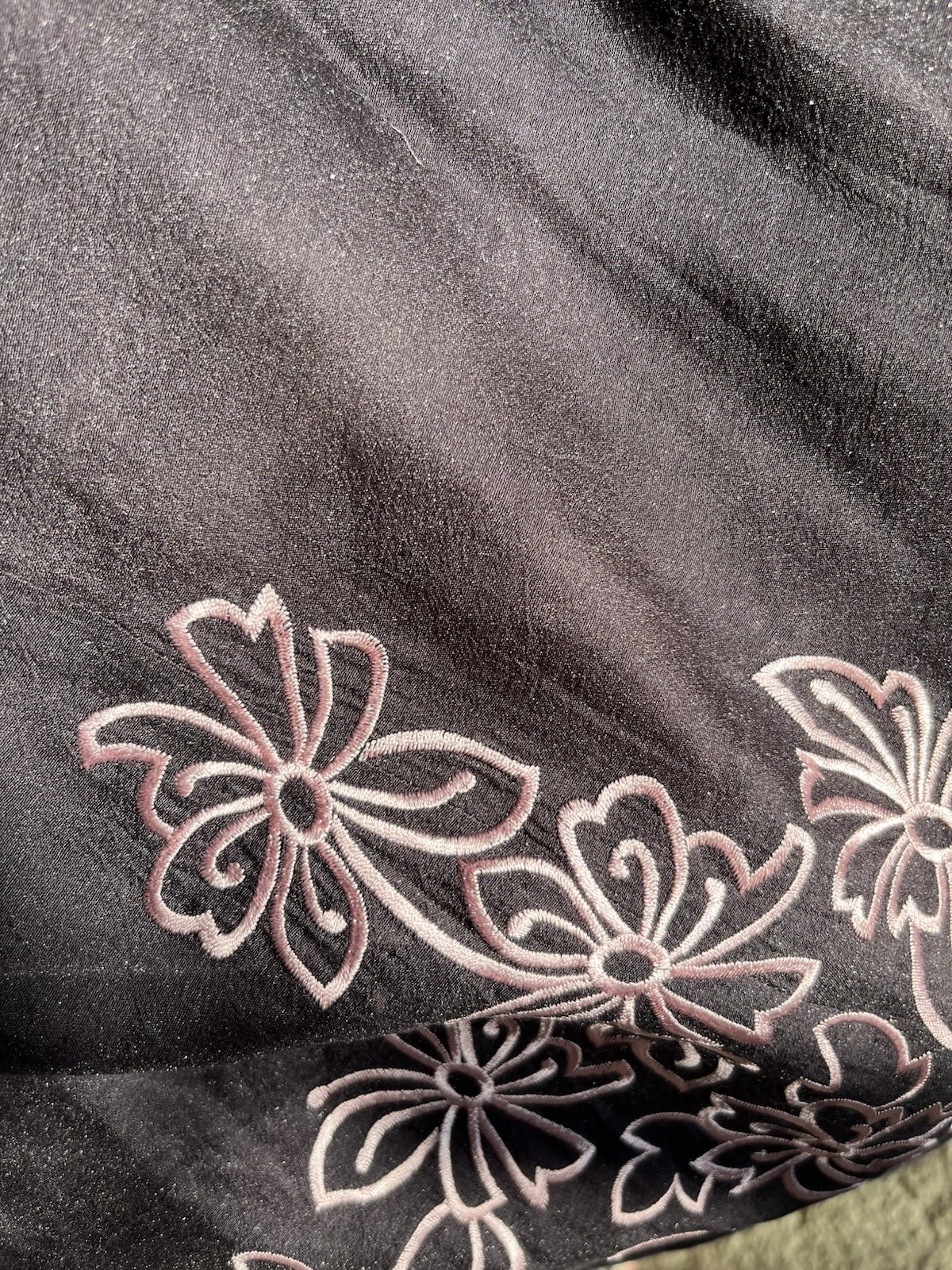 Jacques Vert Skirt UK 16 Fully Lined Floral Embroidered Midi Elegant Zip Closure