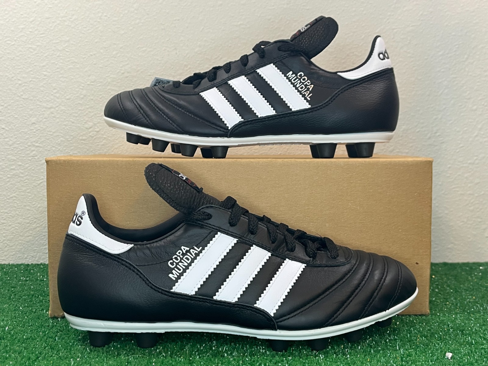 NEW Adidas Copa Mundial FG Black White Soccer Cleats Leather Made in Germany