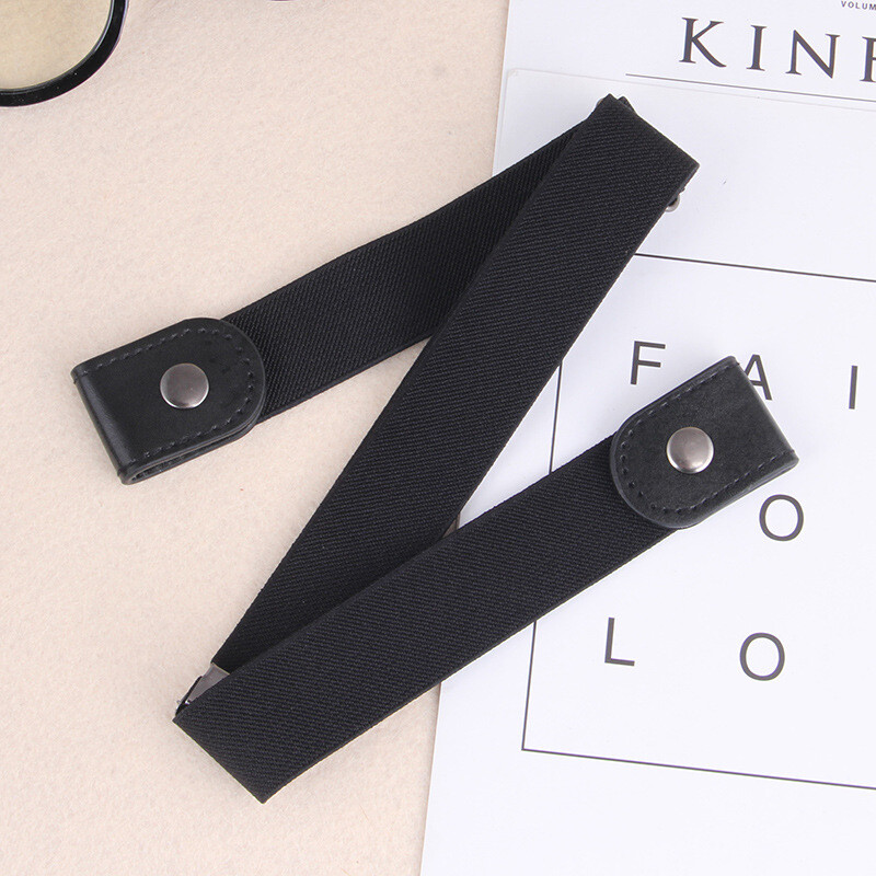 Men Women Buckle-free Elastic Invisible Waist Belt for Jeans No Bulge Hassle